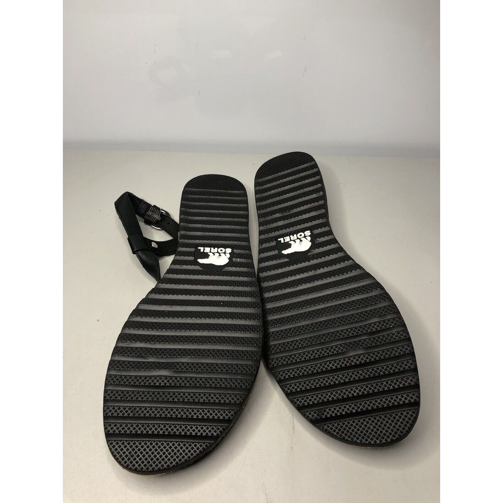 SOREL Sorel Black Leather Thong Casual Ankle Strap Flats Sandals W Size US 9 / IT 39 - 8 Thumbnail