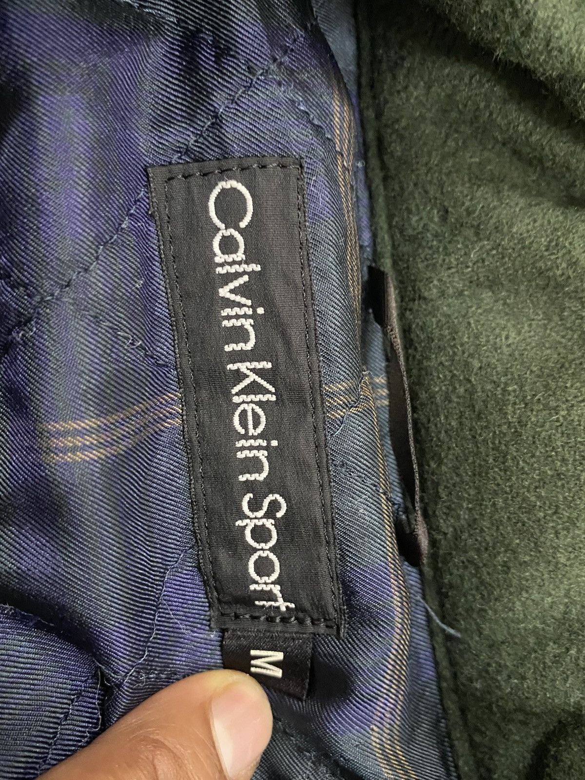 Calvin Klein Vtg Calvin Klein Sport Wool Bomber Jacket Size US M / EU 48-50 / 2 - 13 Thumbnail
