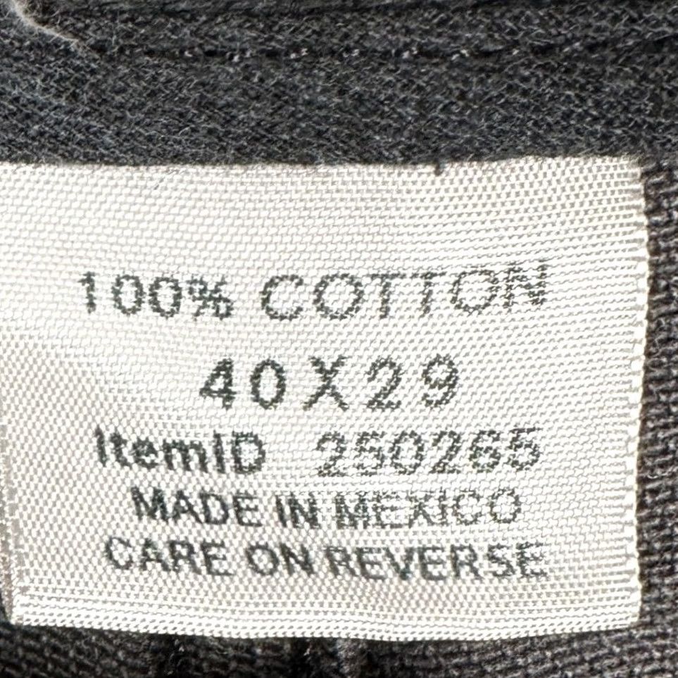 Vintage L.L. Bean Jeans Mens 40X29 Charcoal Grey Comfort Waist Relaxed Straight Denim Jeans Size US 40 / EU 56 - 4 Thumbnail