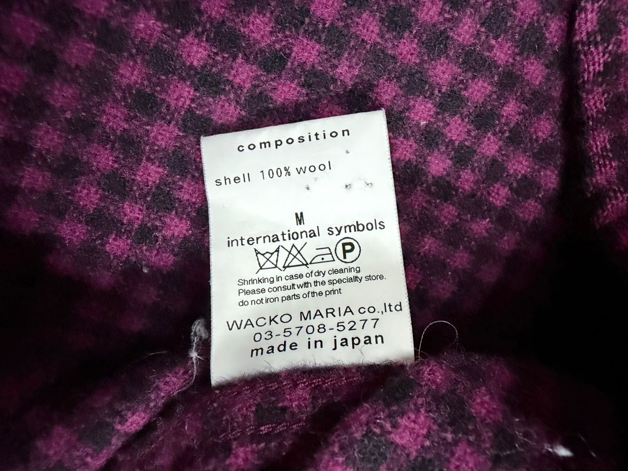 Wacko Maria Wacko Maria Guilty Parties painted Houndstooth flannel Red Size US M / EU 48-50 / 2 - 19 Thumbnail
