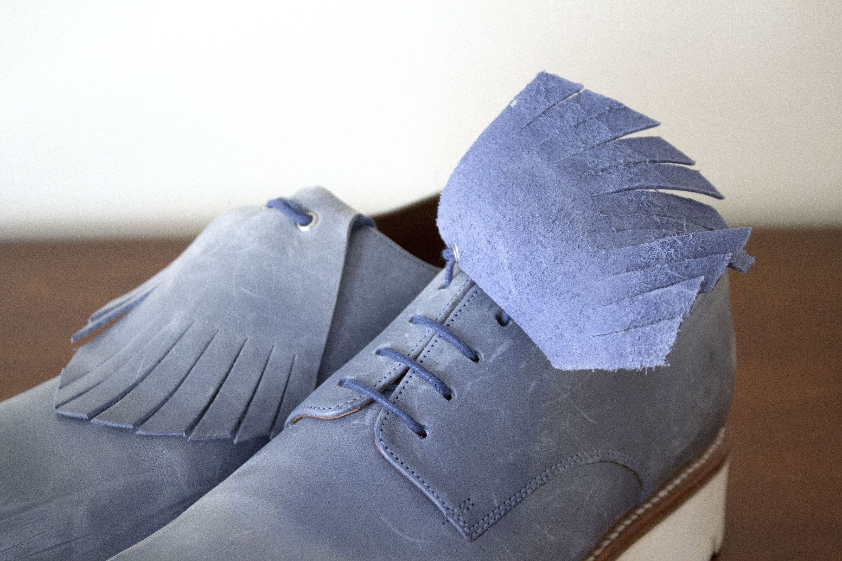 Grenson Grenson Light Blue Tassel Platform Loafer Size US 10 / IT 40 - 14 Thumbnail