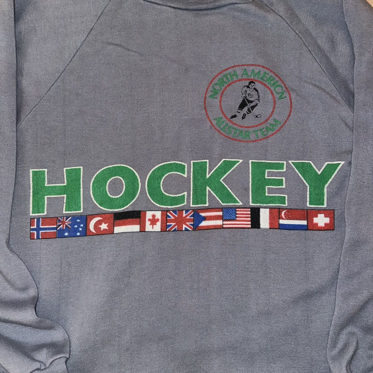 NHL × Vintage Vintage 80s 90s Hockey Crewneck North American Allstar Team Size US M / EU 48-50 / 2 - 3 Thumbnail