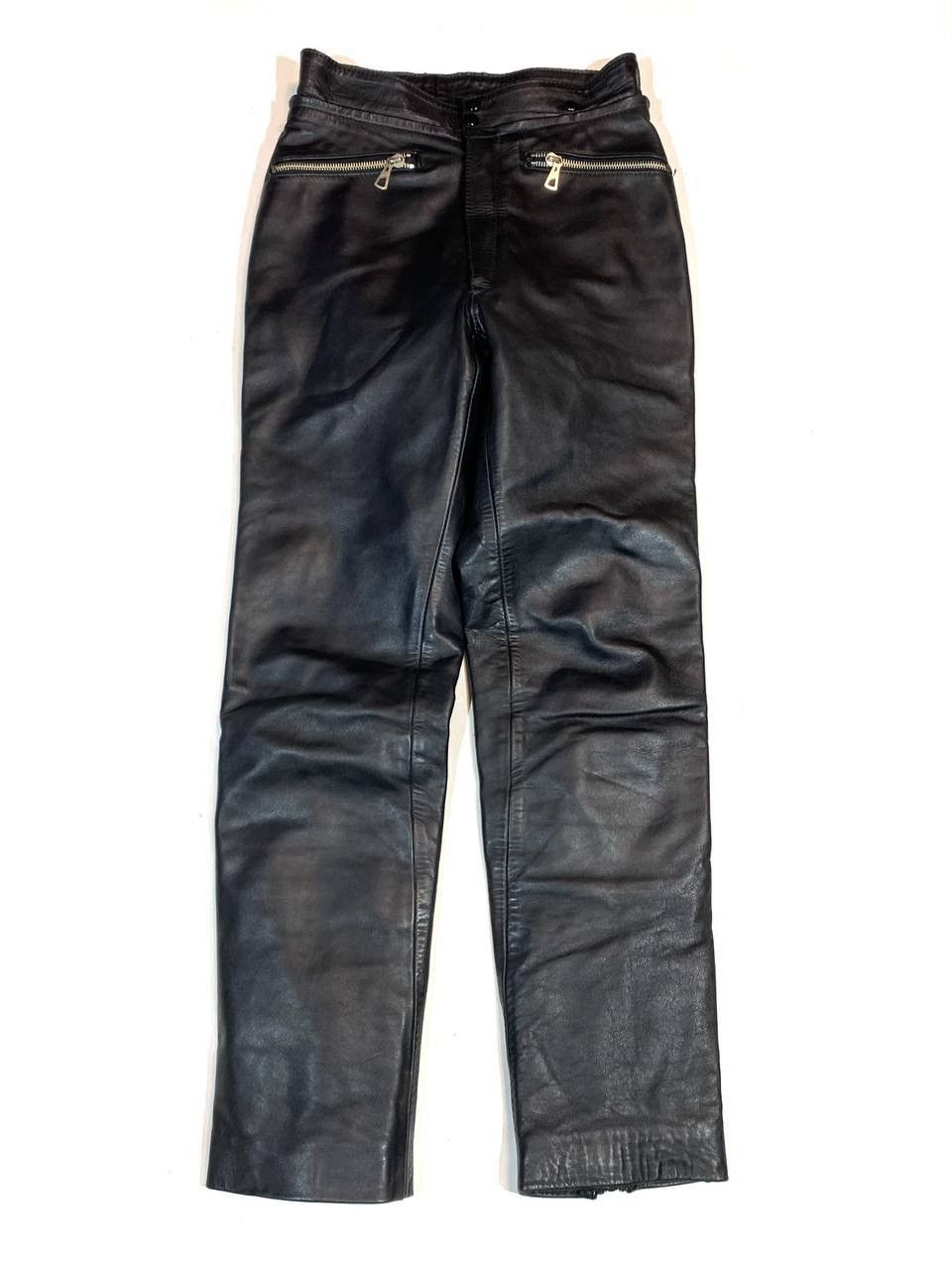 Leather × Vintage Harro Vintage Avangarde Racing Biker Leather Pants Size US 29 - 1 Thumbnail