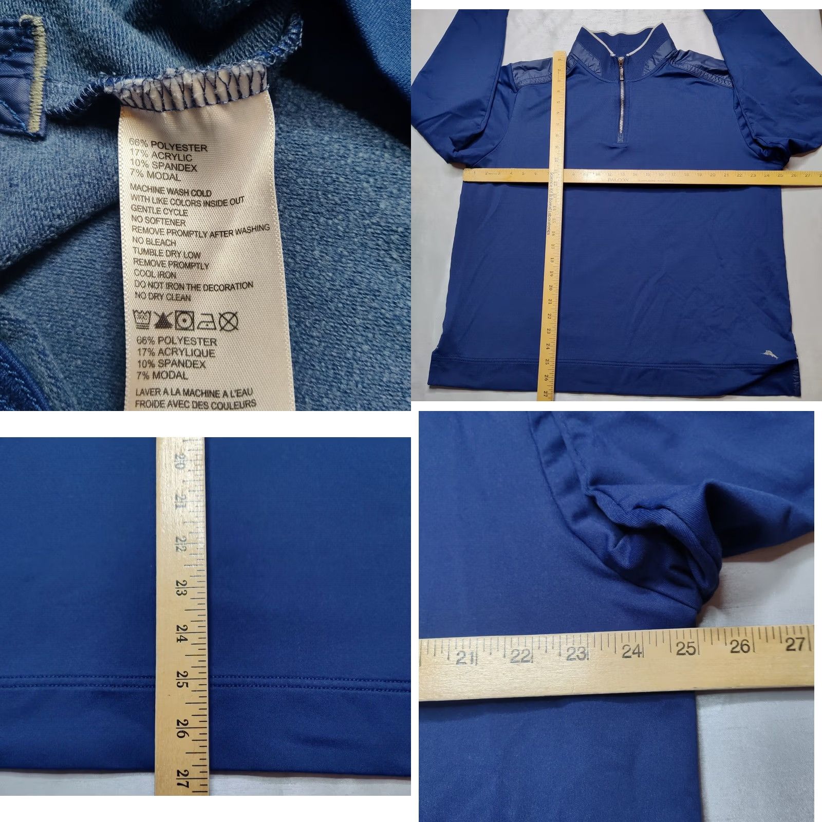 Tommy Bahama TOMMY BAHAMA Men XL Blue 1/4 Zip Pullover Sweatshirt Shirt Adult XL Blue Logo Zipper Navy? Size US XL / EU 56 / 4 - 9 Thumbnail
