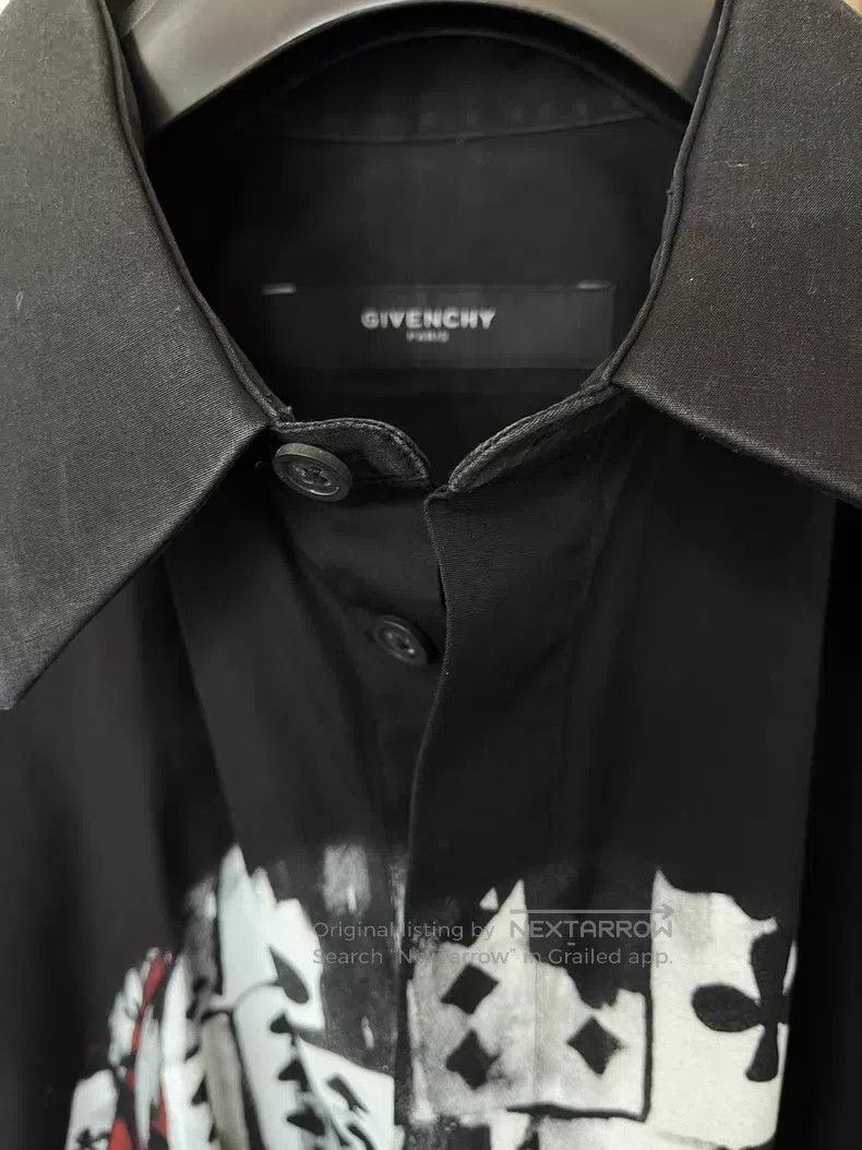 Givenchy Givenchy Size 39 Black Short Sleeve Shirt with Clown Motif Size US L / EU 52-54 / 3 - 5 Thumbnail