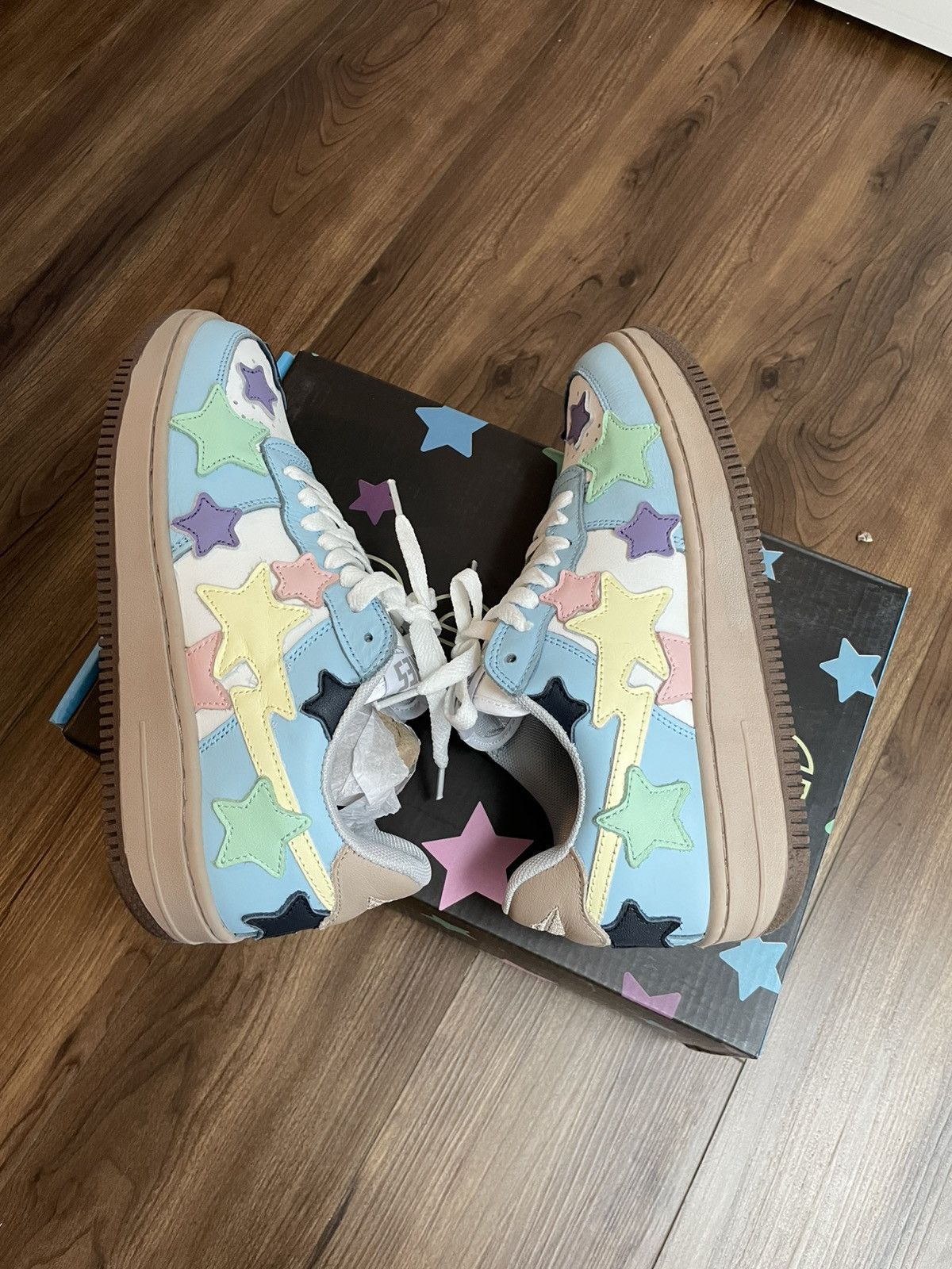 ESENES WORLDWIDE ESENES WORLDWIDE STA Low “Disco Stars” – Pastel Multi Size US 8 / EU 41 - 5 Thumbnail