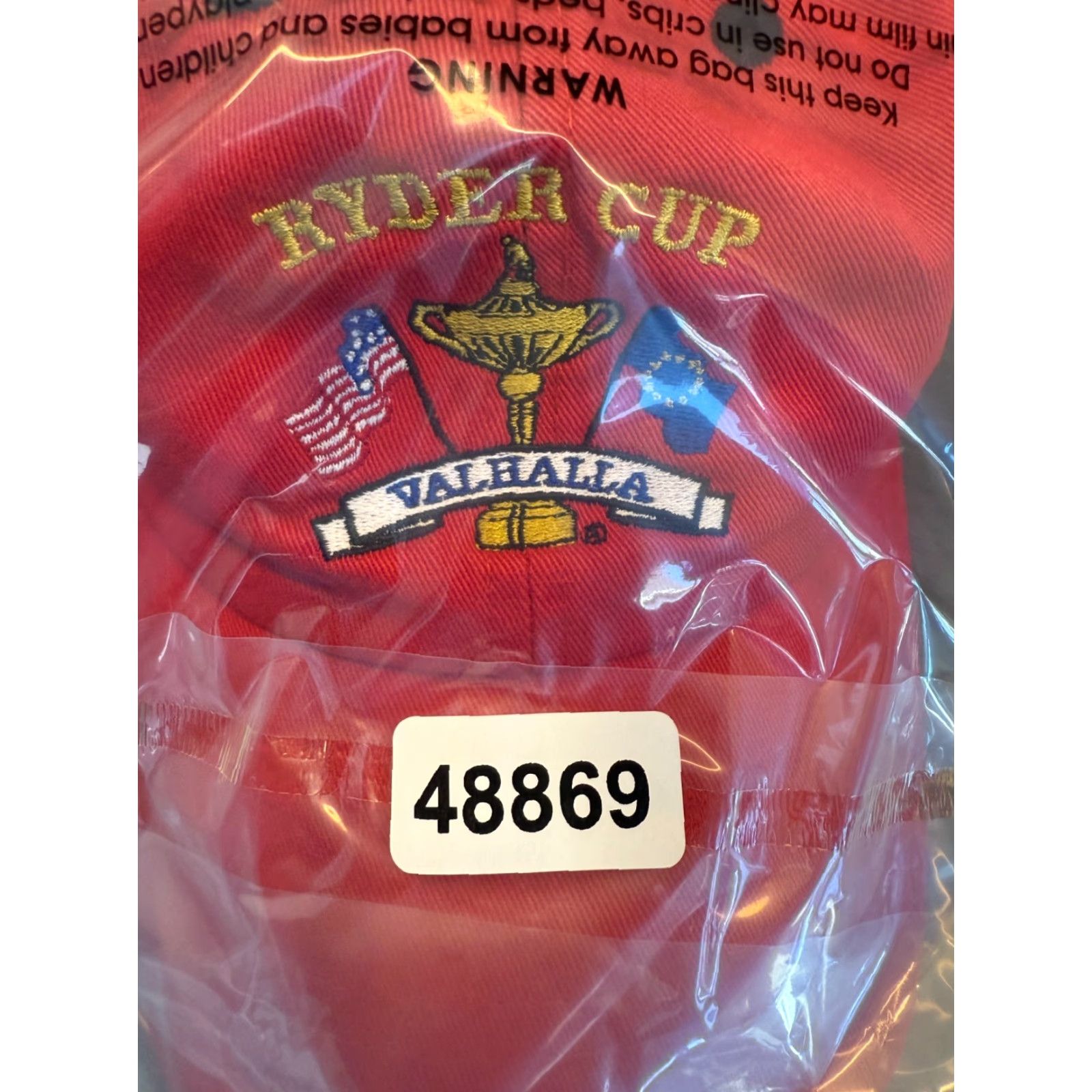 Imperial Imperial Hat Mens One Size Red Twill Adjustable Ryder Cup Golf Baseball Cap Sports Size ONE SIZE - 8 Thumbnail