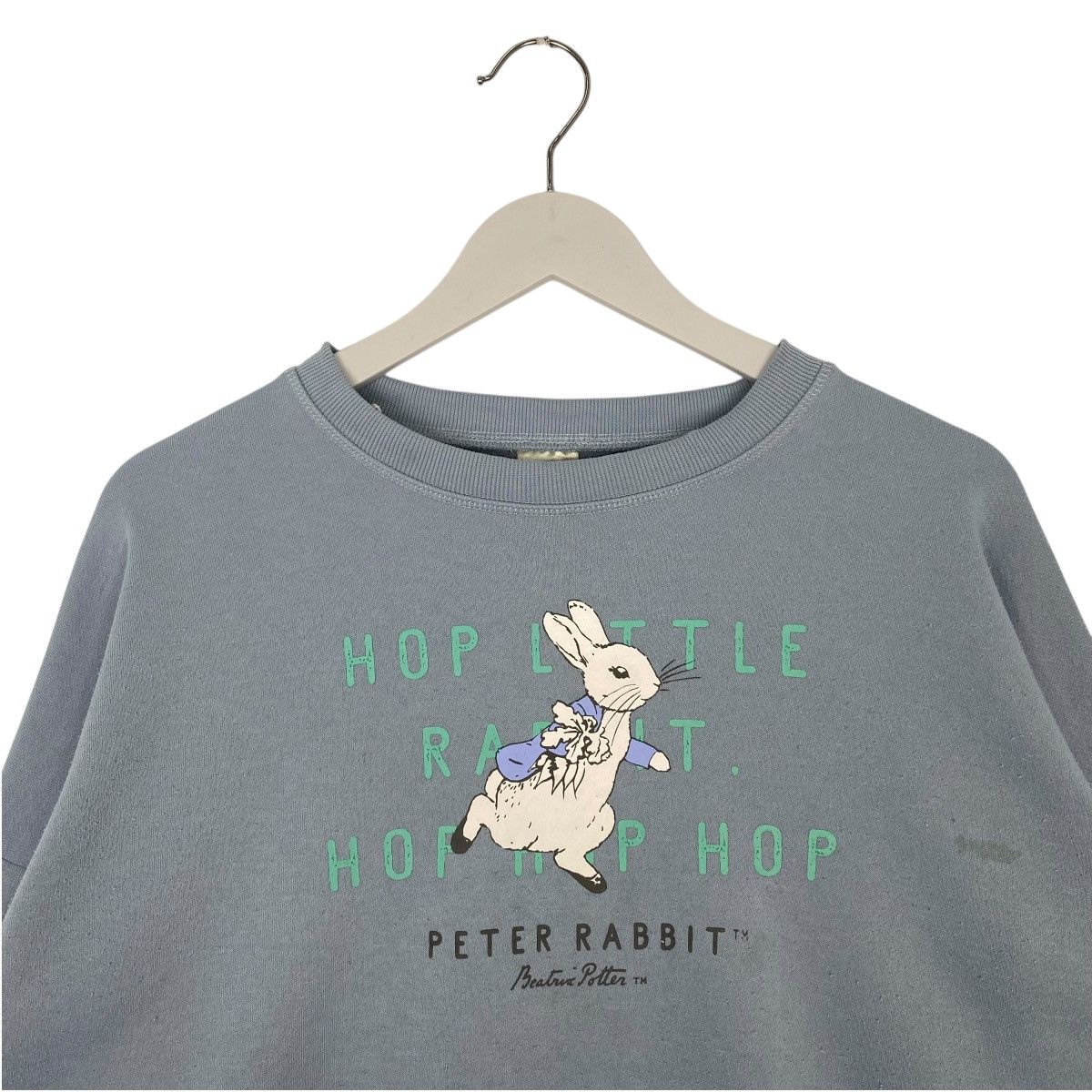 Vintage Vintage Peter Rabbit Big Printed Crewneck Sweatshirt Blue Size US M / EU 48-50 / 2 - 4 Thumbnail