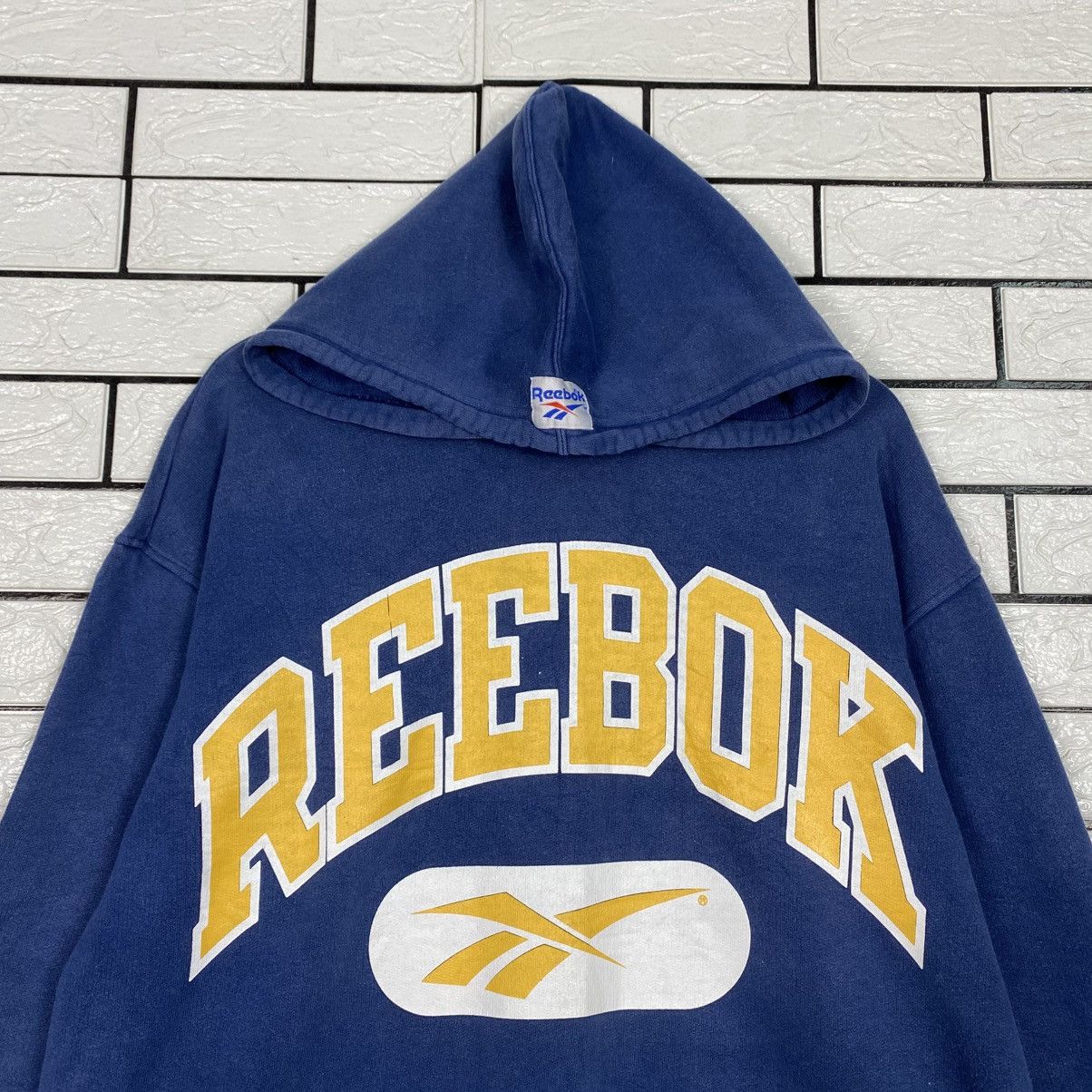 Vintage 📌Vintage Hoodie Sweatshirt Pull Over Reebok Big Logo Size US L / EU 52-54 / 3 - 4 Thumbnail