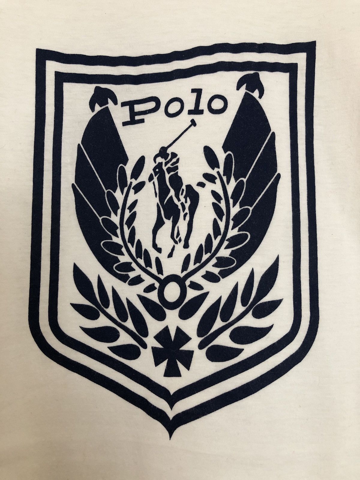 Vintage Vintage Polo Ralph Lauren Uni Crest T-Shirt Size US XS / EU 42 / 0 - 2 Thumbnail