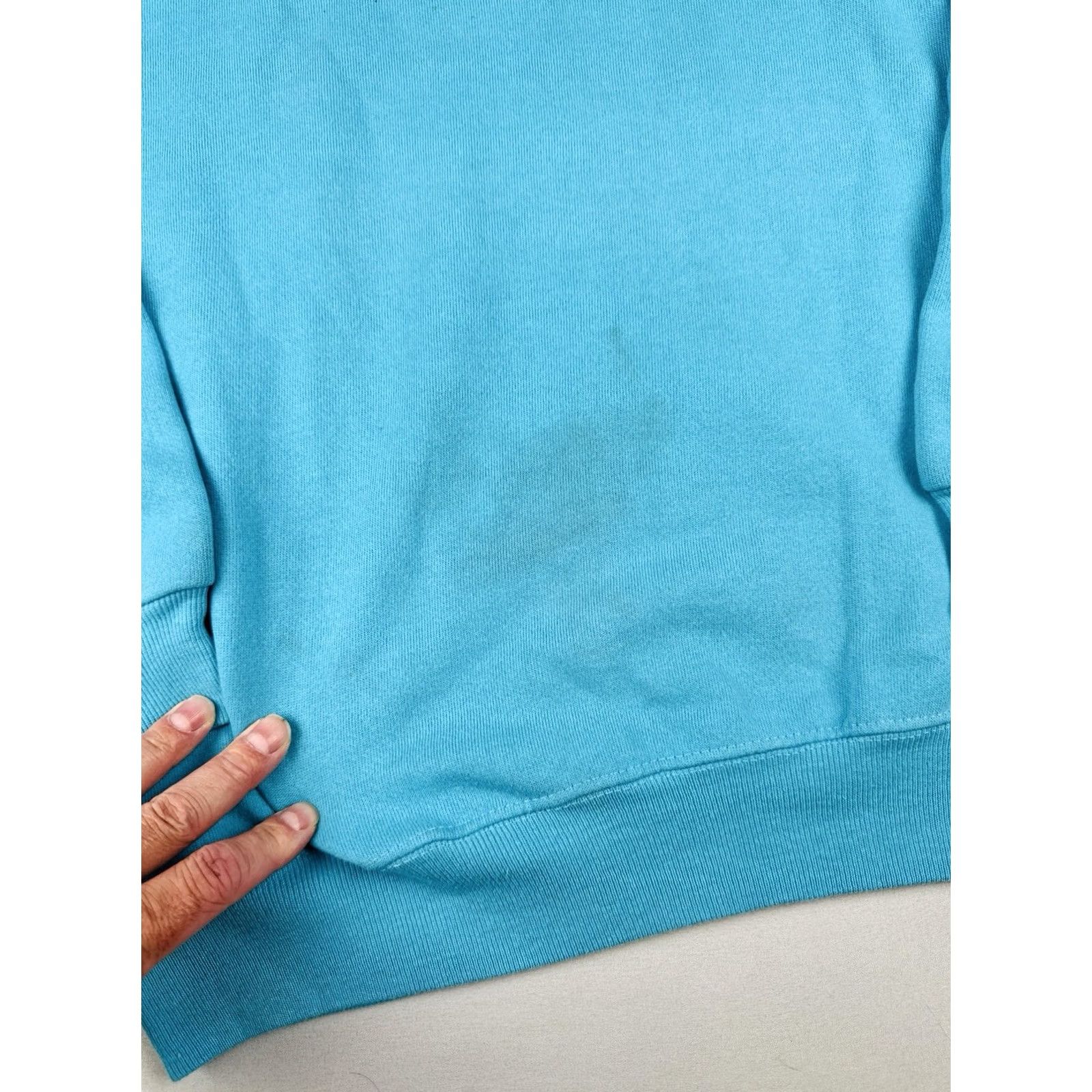 Hanes VINTAGE Hanes Sweatshirt Crewneck Teal Blue 90s USA Large Mens Blank Size US L / EU 52-54 / 3 - 5 Thumbnail