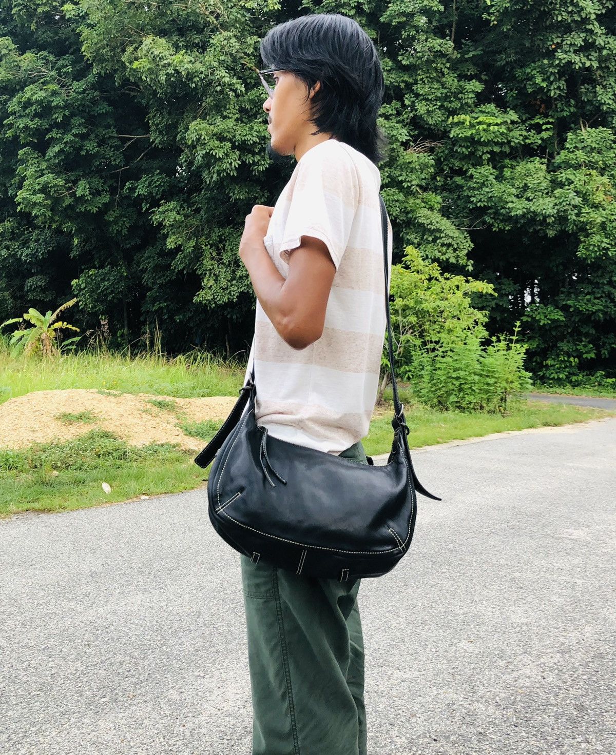 Leather JAPANESSE SAZABY LEATHER CROSSBODY SLINGBAG Size ONE SIZE - 2 Thumbnail