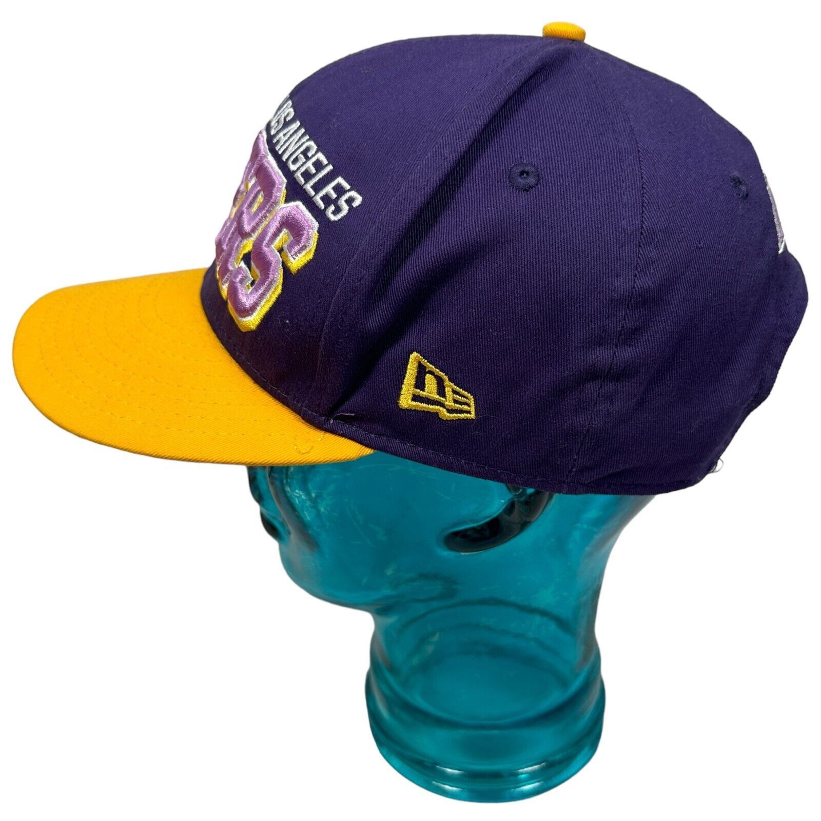 New Era New Era Los Angeles Lakers Snapback Hat Men's Purple Yellow Size ONE SIZE - 4 Thumbnail
