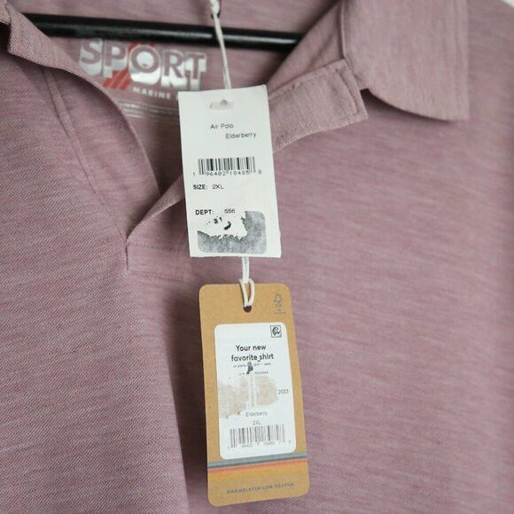 Marine Layer Marine Layer Weekend Sport Air Polo in Elderberry Size 2XL Size US XXL / EU 58 / 5 - 4 Thumbnail