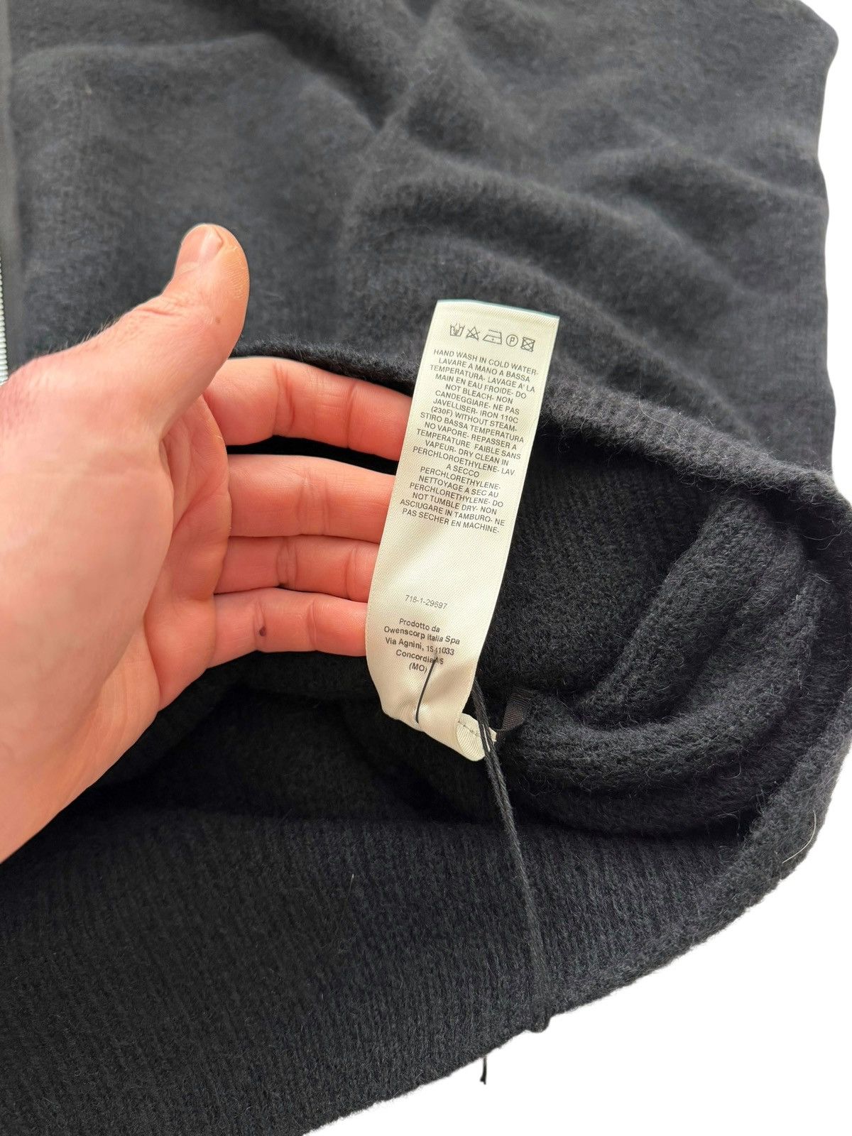 Rick Owens $3,800 2025 Concordians ALPACA Big Gimp Zip Hoodie Size US M / EU 48-50 / 2 - 13 Thumbnail