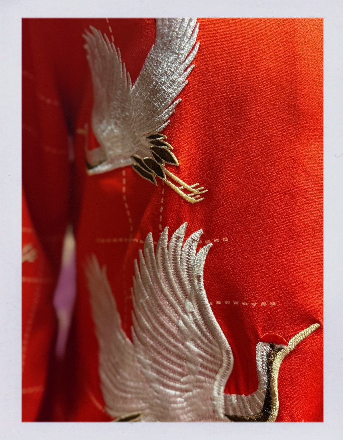 Other Red Embroidered Crane Shirt – Statement Asian-Inspired Size US M / EU 48-50 / 2 - 2 Thumbnail
