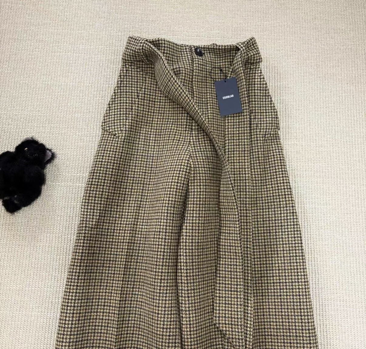 Egon Lab Egonlab "Only Lovers Left Alive" Brown Plaid Trousers J29 Size US 36 / EU 52 - 2 Thumbnail