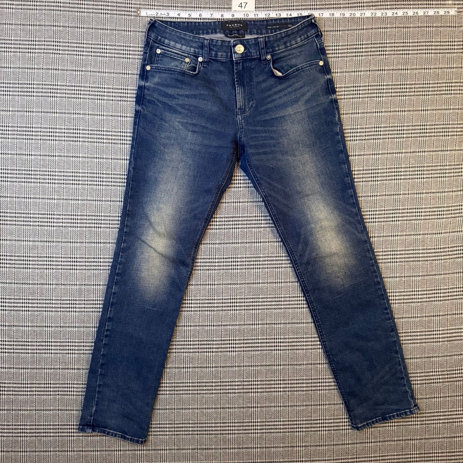 Pacsun Pacsun Men's Jeans Blue Wash Denim Slim Fit Stretch 30x30 Size US 30 / EU 46 - 3 Thumbnail