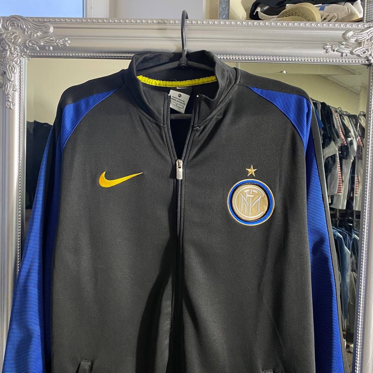 Nike Nike zip up Jacket Inter Milan Vintage Blokecore Rare Hype S Size US XL / EU 56 / 4 - 2 Thumbnail