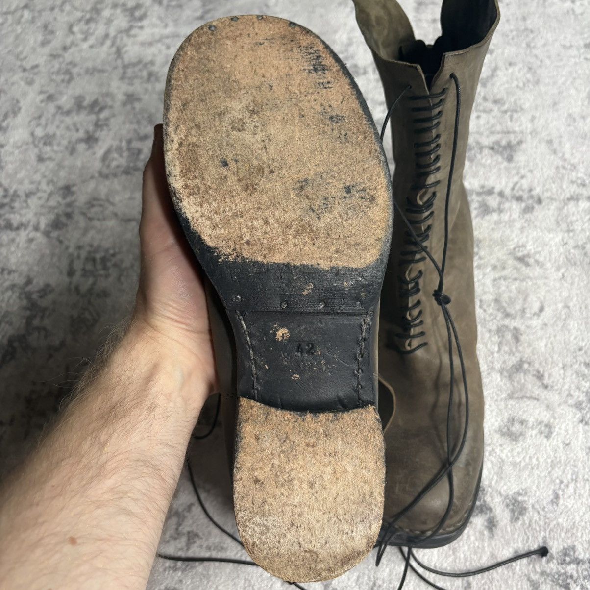 Incarnation Incarnation Micro-Lace Guidi Horse Leather Back Zip Boots Size US 9.5 / EU 42-43 - 10 Thumbnail