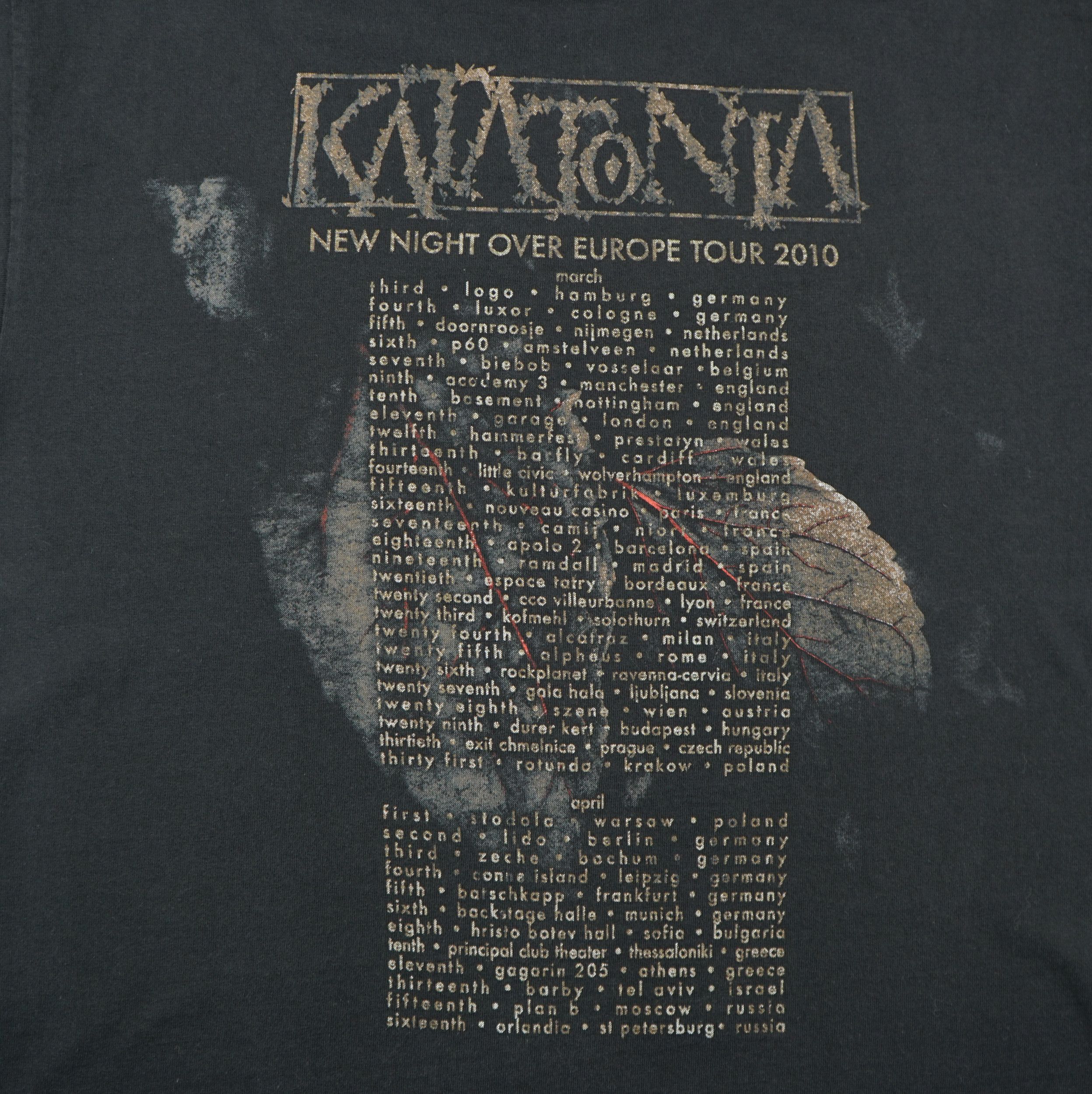 Band Tees × Vintage Vintage 2010 Katatonia Tour T-Shirt Size US M / EU 48-50 / 2 - 5 Thumbnail