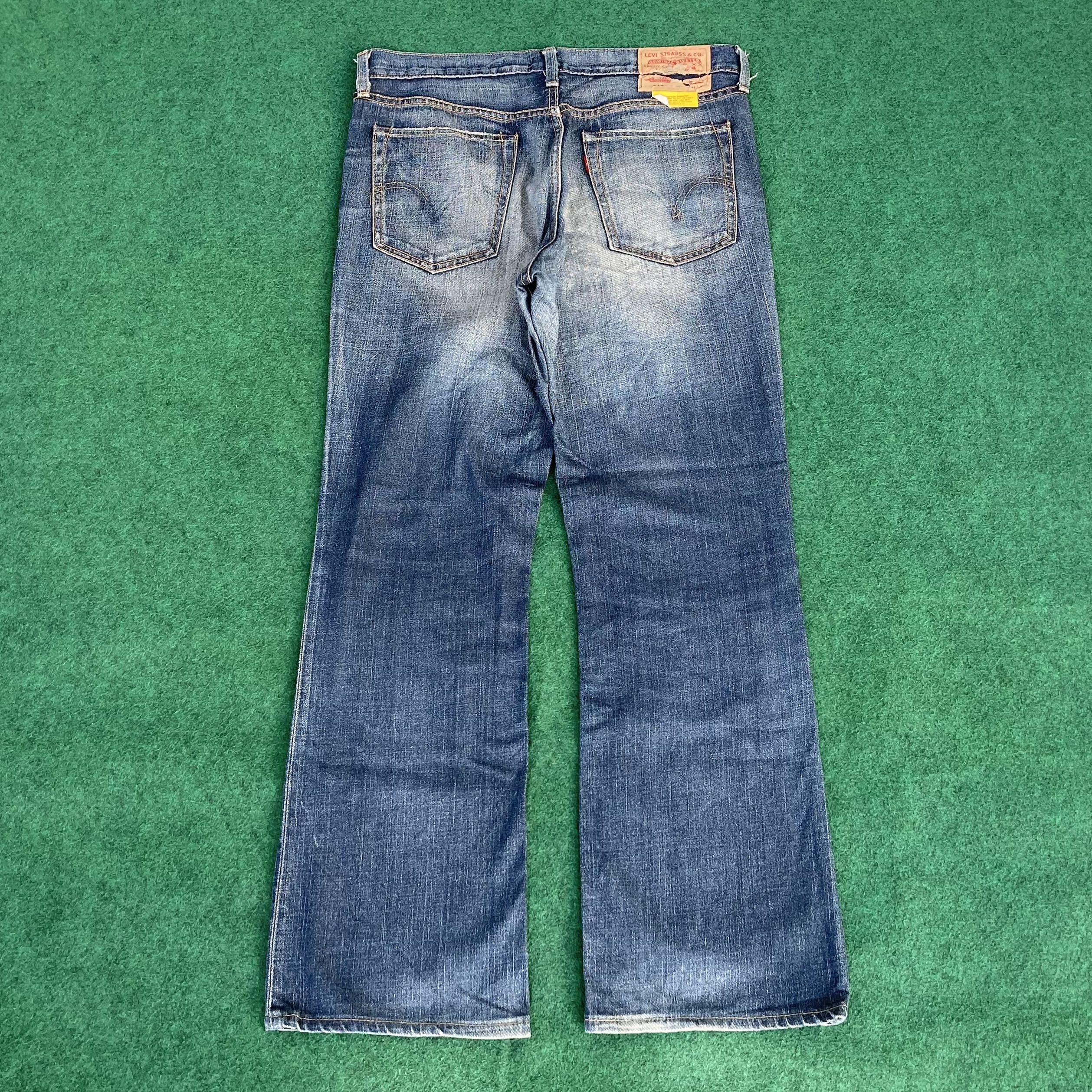 Levi's × Vintage Vtg Levis 517 Faded Denim Sz 34 Blue Flare Bootcut Jeans Size US 34 / EU 50 - 12 Thumbnail