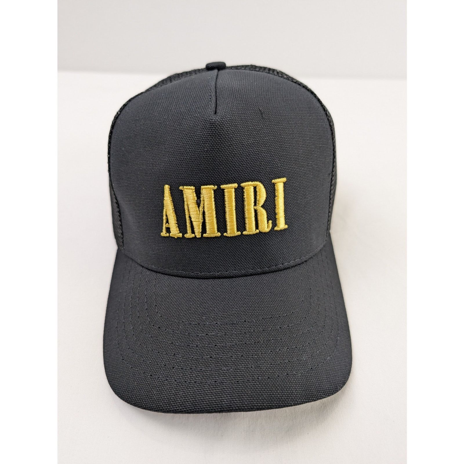Amiri o1rshd1 Q:4 / Core Logo Trucker Cap / Hat in Black/Yellow Size ONE SIZE - 9 Thumbnail