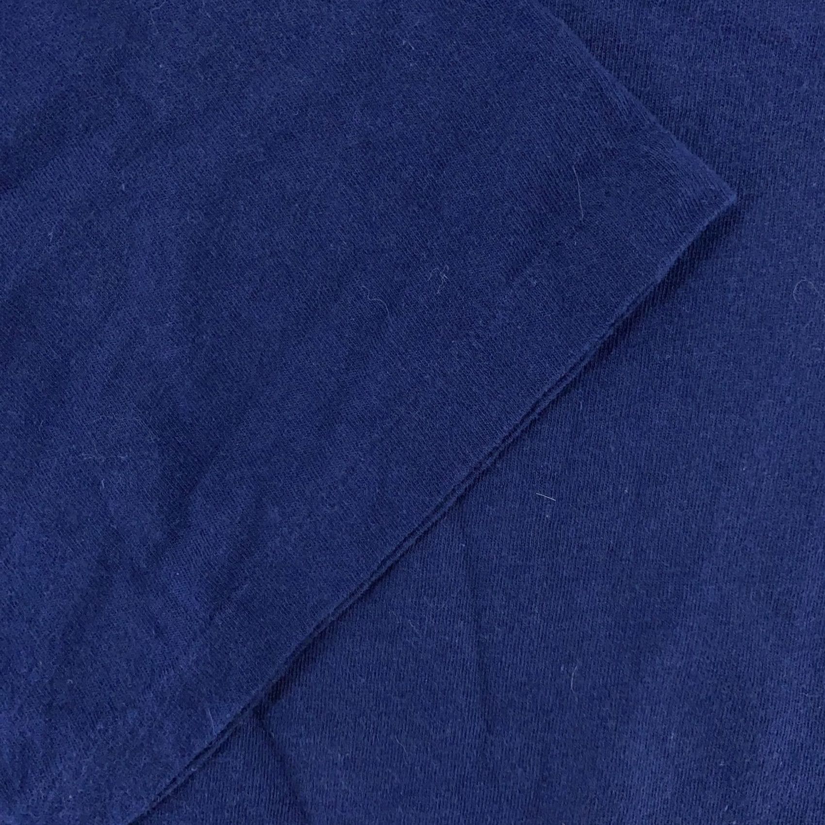 Hanes VINTAGE Hanes Pocket Shirt Mens L blue 100% Cotton Crew Neck Short Sleeve T-Shirt Navy Blank Casual Size US L / EU 52-54 / 3 - 3 Thumbnail