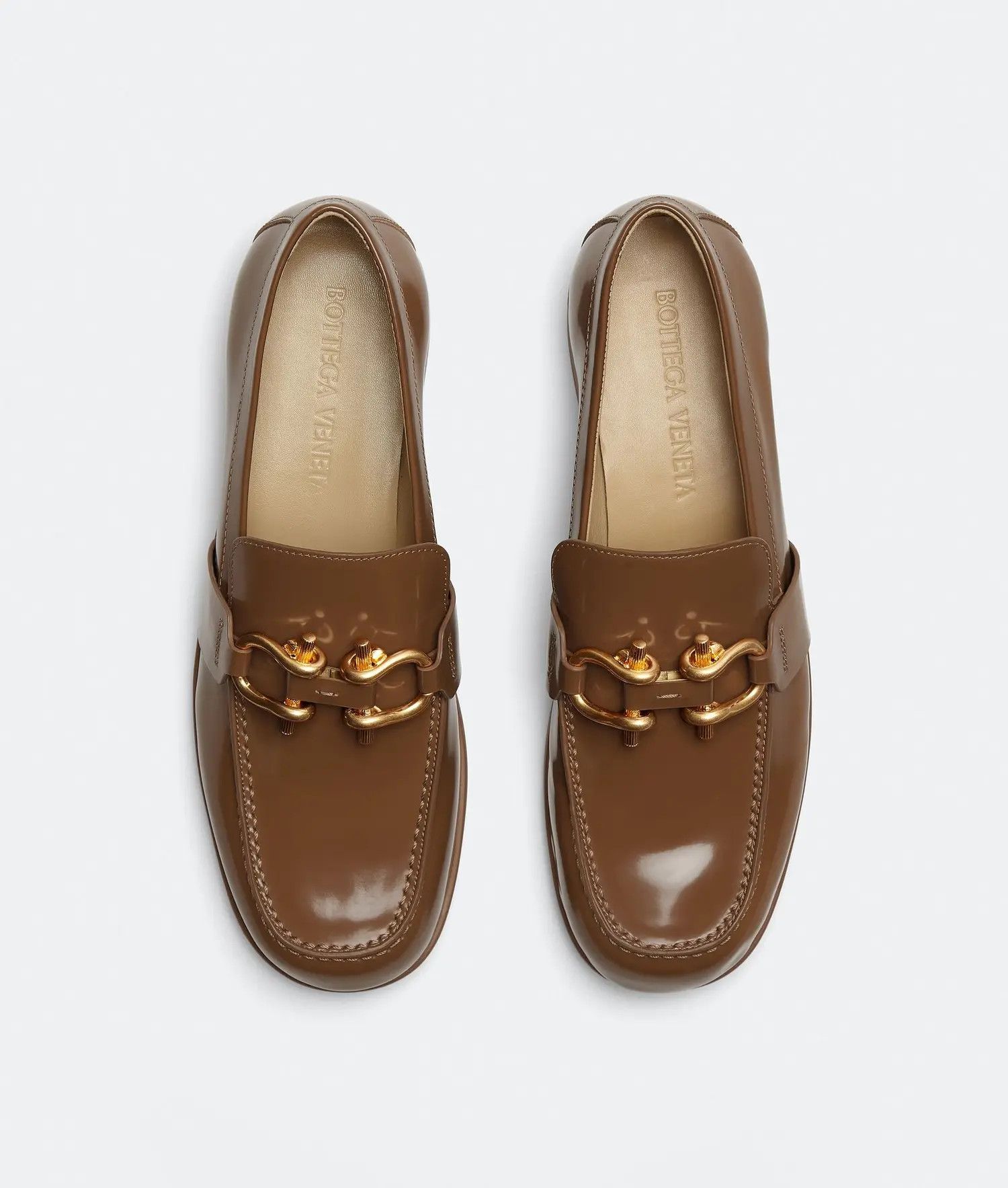Bottega Veneta o1n1vont0625 Monsieur Loafers in Cognac Size US 10.5 / EU 43-44 - 4 Thumbnail
