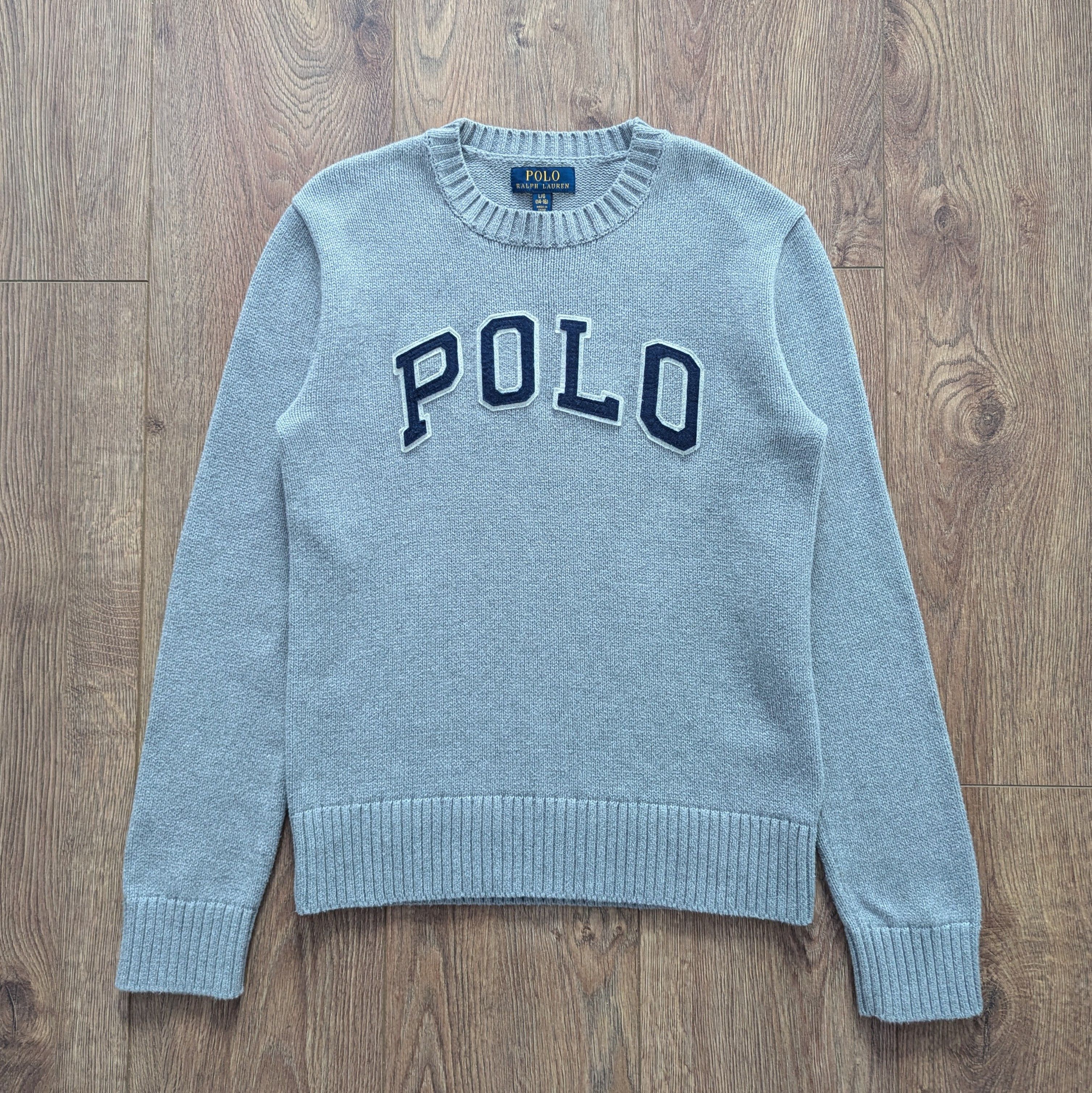 Polo Ralph Lauren POLO RALPH LAUREN Big Logo Knit Junior Sweater Size L 14-16 Size US L / EU 52-54 / 3 - 1 Thumbnail