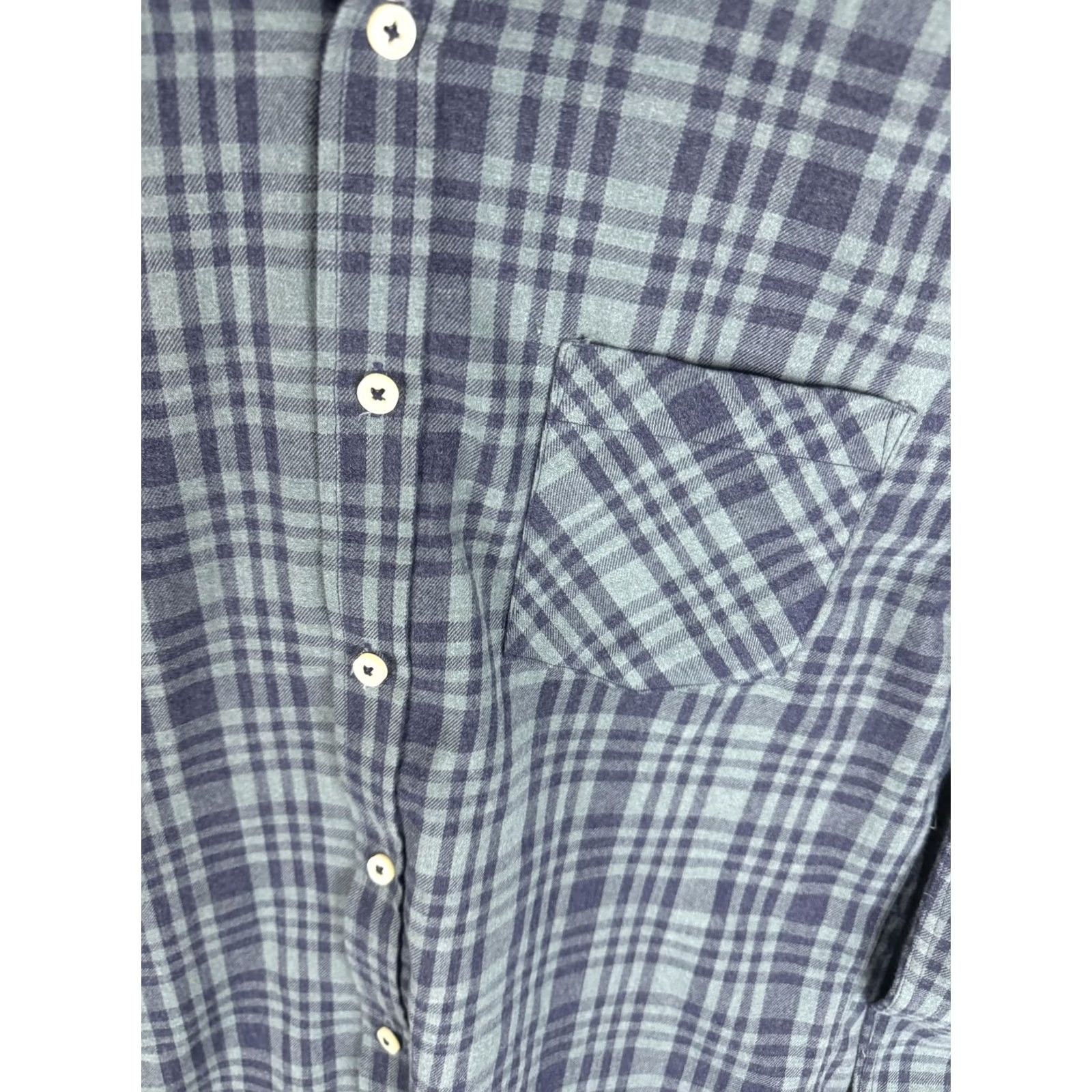 Vintage Mason James Shirt Mens Medium Blue Plaid Flannel Button Front Long Sleeve Size US M / EU 48-50 / 2 - 4 Thumbnail