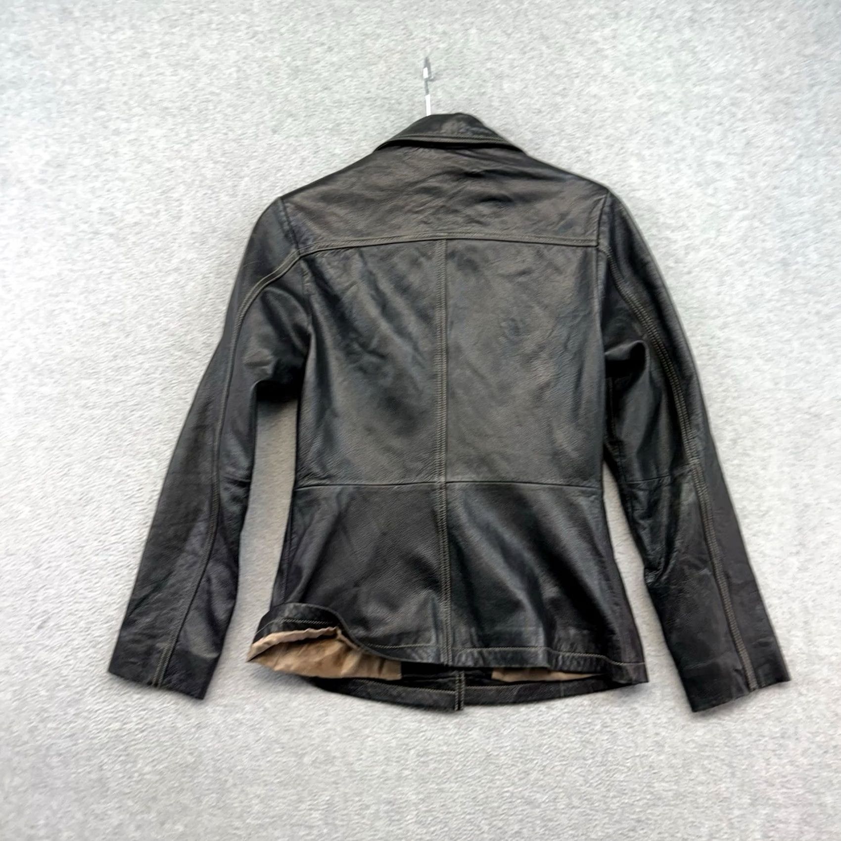 Vintage VINTAGE Wilson’s Leather Maxima Women’s Leather Jacket Blazer Breasted Black XS Size XS / US 0-2 / IT 36-38 - 7 Thumbnail