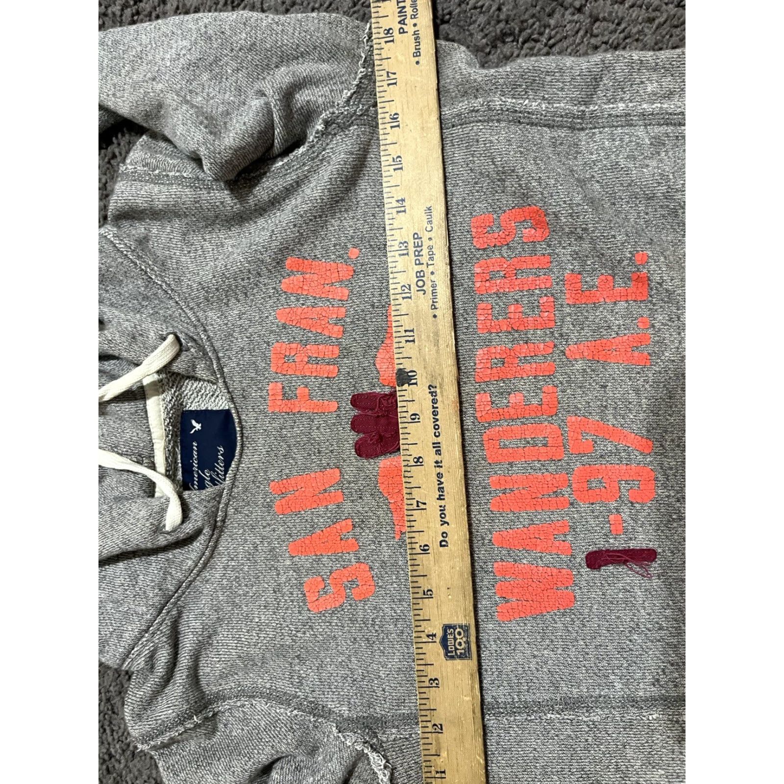 American Eagle Outfitters American Eagle Hoodie Women’s Med Grey New York AE San Fran Wonders Size M / US 6-8 / IT 42-44 - 5 Thumbnail