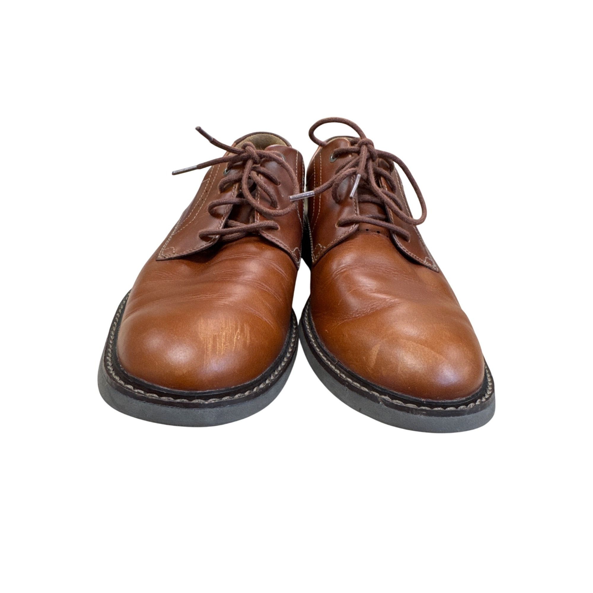 Clarks Clarks Mens Brown Leather Lace-Up Oxfords Shoes Size 9.5 SKU Size US 9.5 / EU 42-43 - 6 Thumbnail