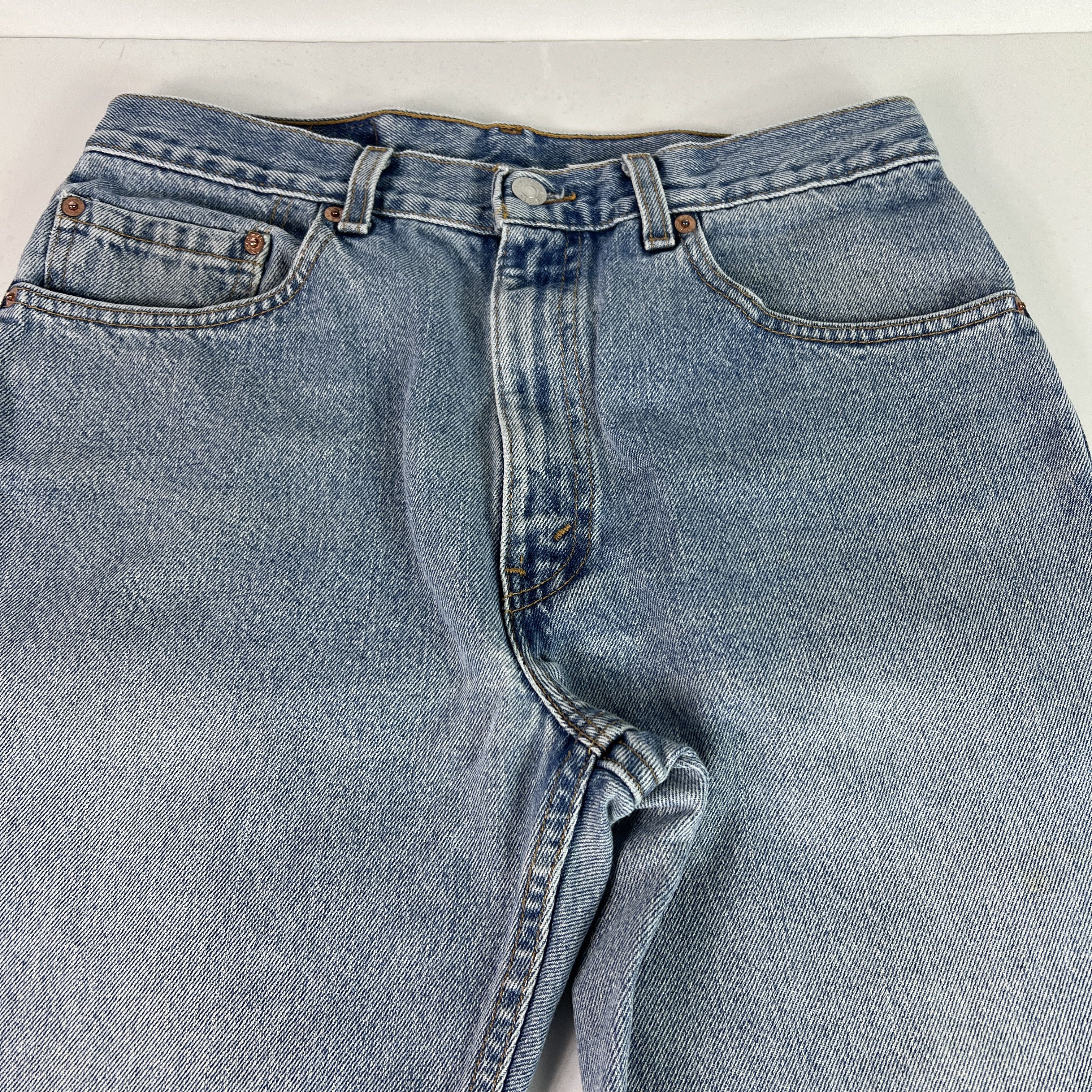 Levi's Y2K Levi's Jeans 505 Straight Blue Faded Distressed Denim Size US 31 - 6 Thumbnail