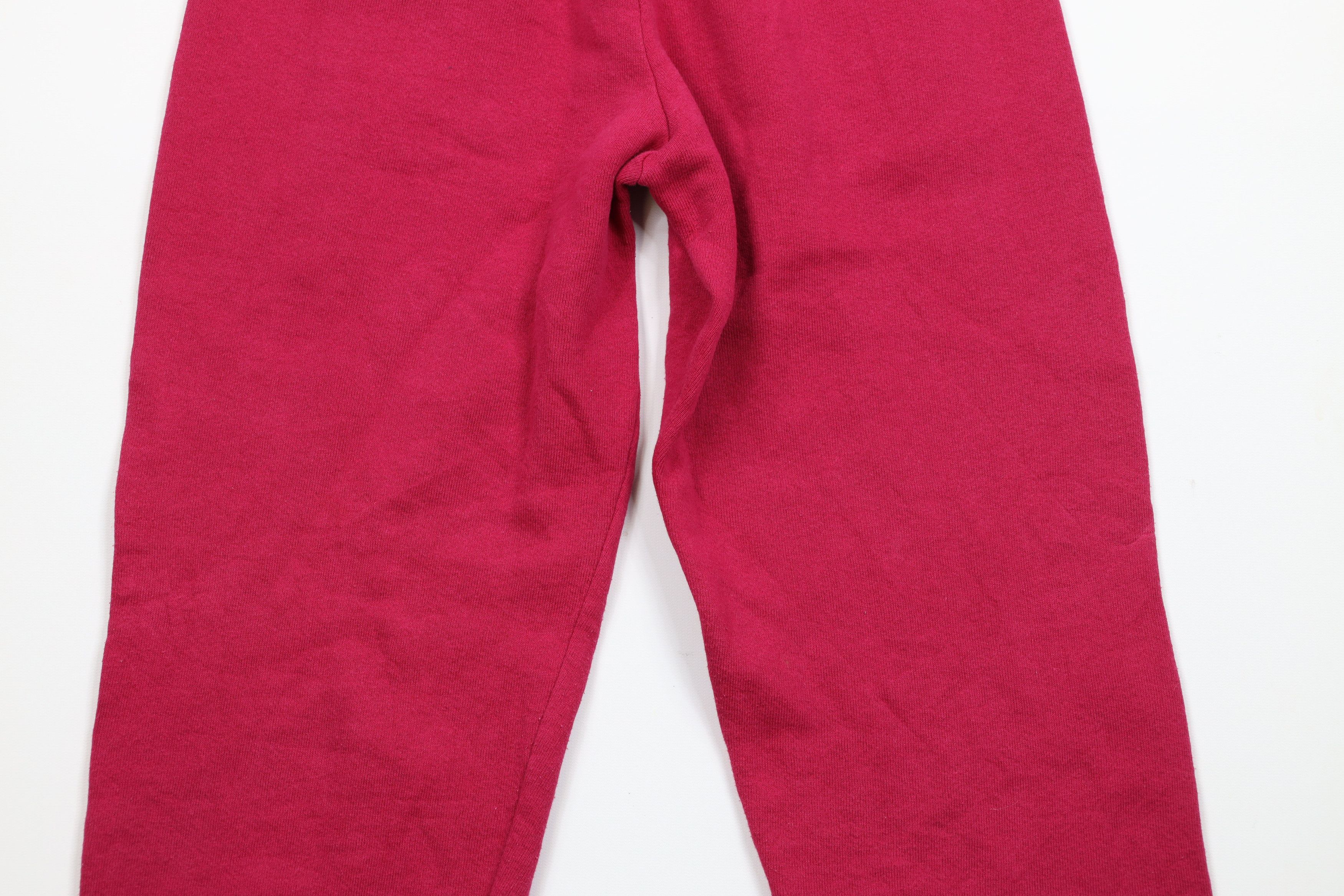 Vintage Vintage 90s Streetwear Blank Sweatpants Joggers Pink USA Size 22" - 3 Thumbnail