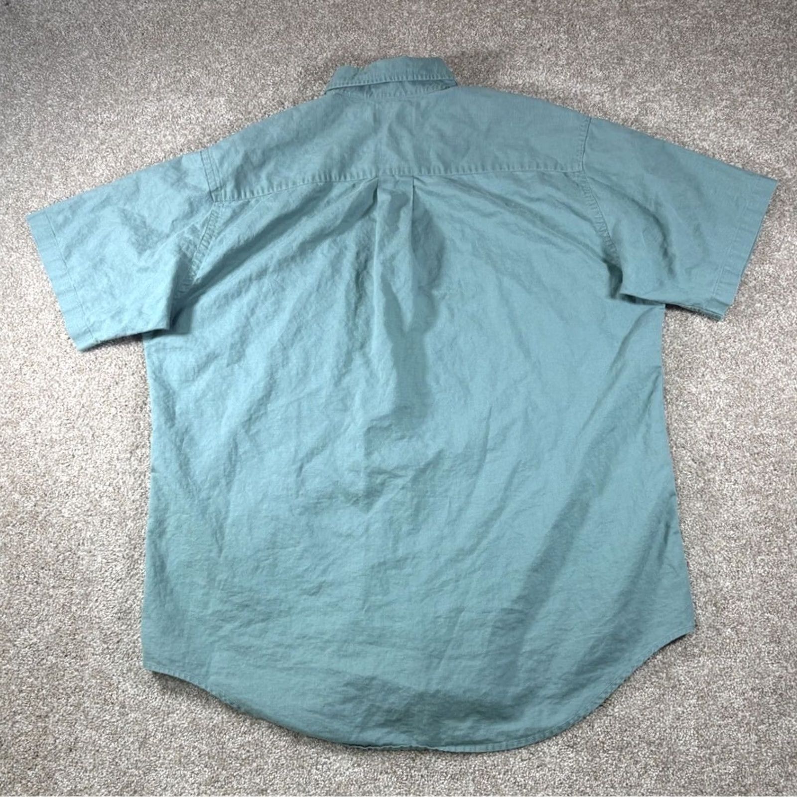 Vintage VINTAGE LL Bean Linen Button Shirt Preppy Cabincore Short Sleeve Mens Large Size US L / EU 52-54 / 3 - 5 Thumbnail