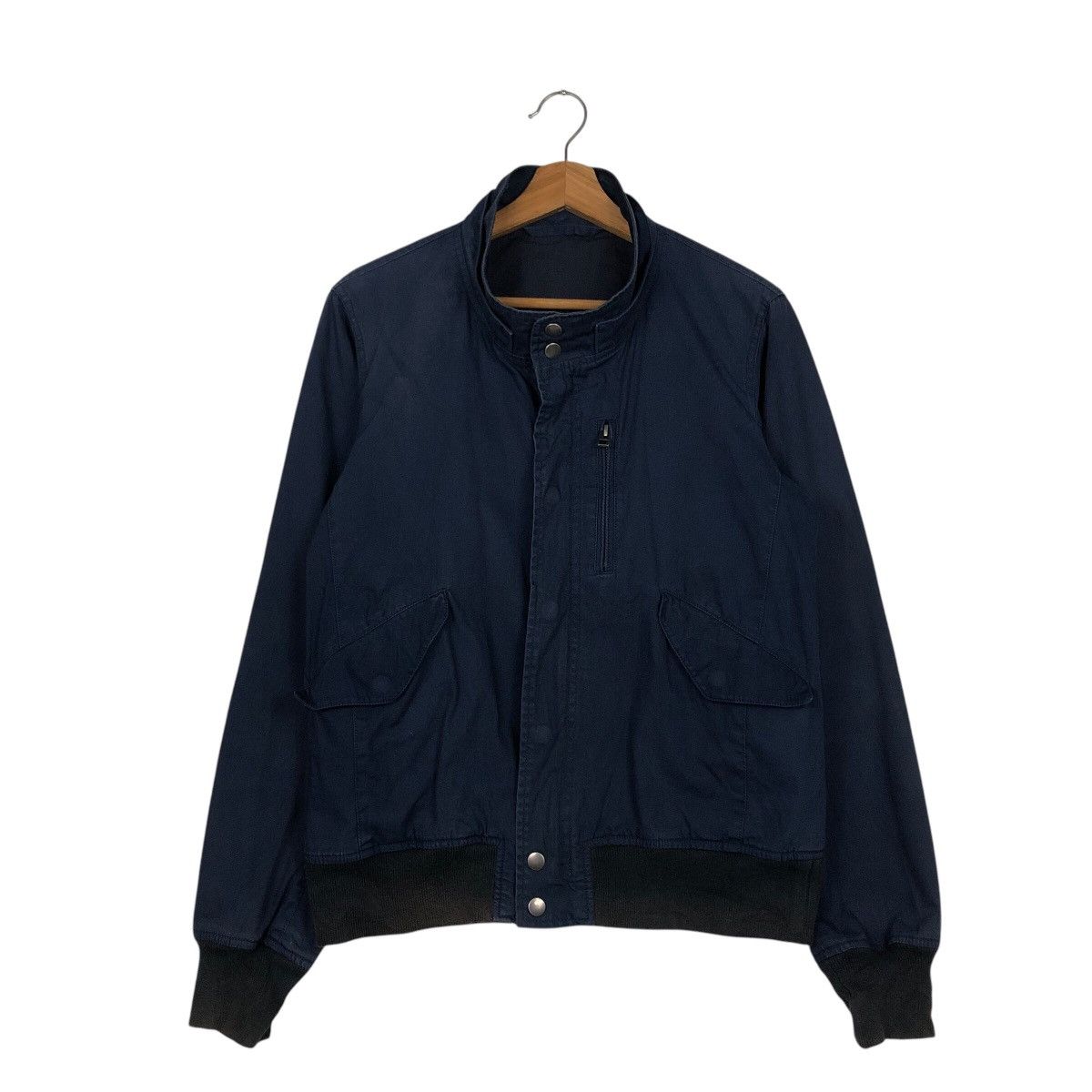Japanese Brand × Ships Jet Blue 📌Vintage Bomber Jacket Ships Jet Blue Japan Issey Miyake Size US M / EU 48-50 / 2 - 2 Thumbnail