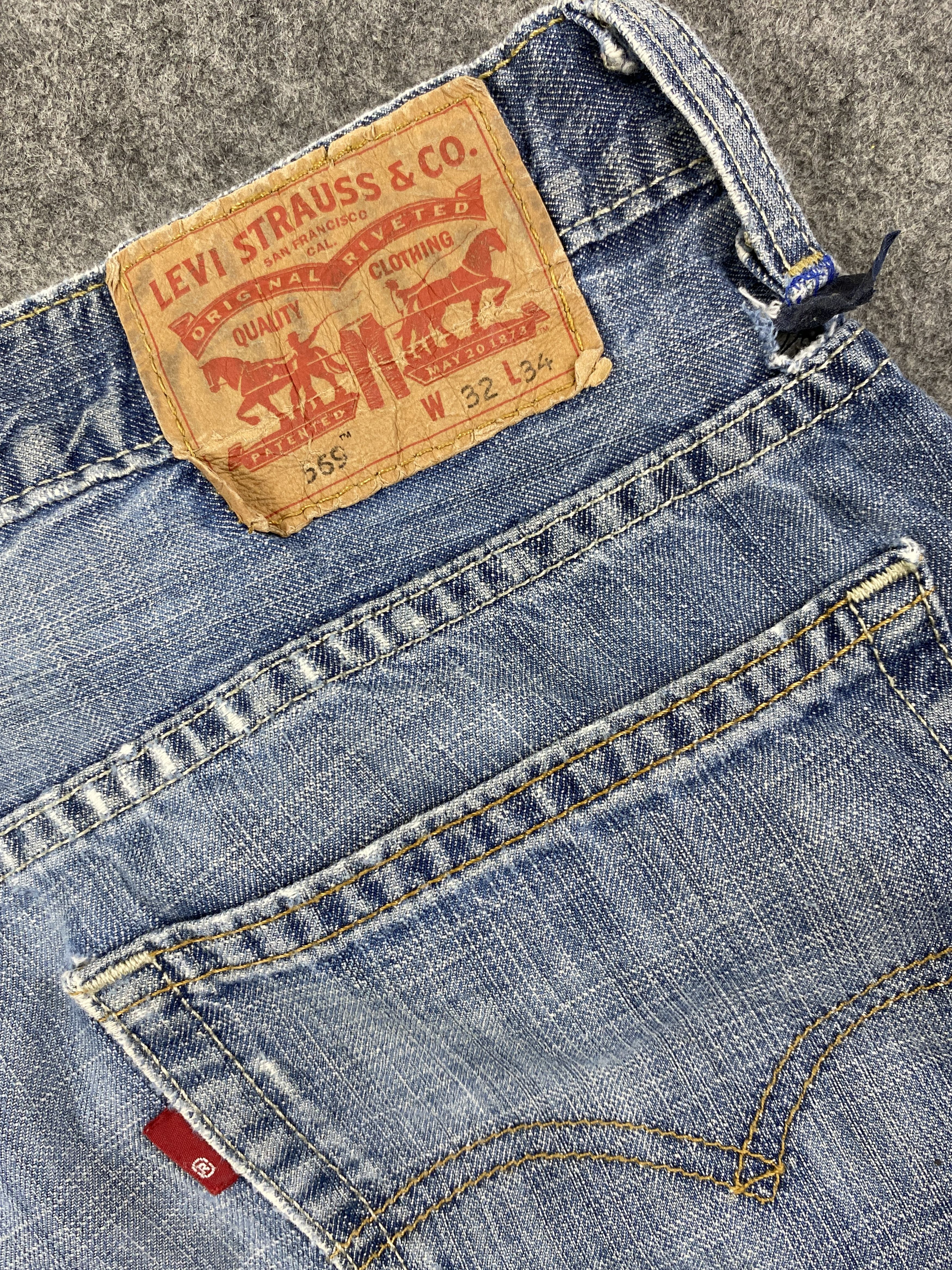 Levi's Faded Blue Vintage Levi's 569 34x32.5 Denim -JN2119 Size US 34 / EU 50 - 11 Thumbnail