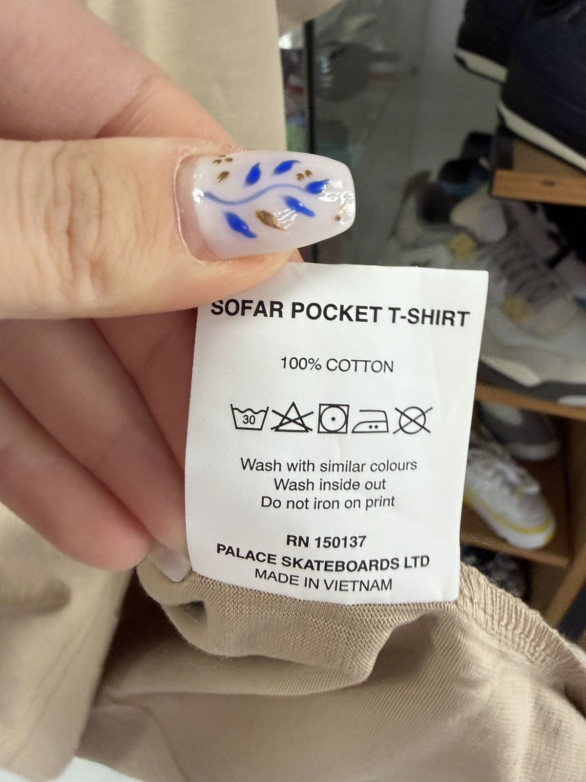 Palace Palace ‘Sofar’ Pocket Tee (Beige) Size US XL / EU 56 / 4 - 5 Thumbnail
