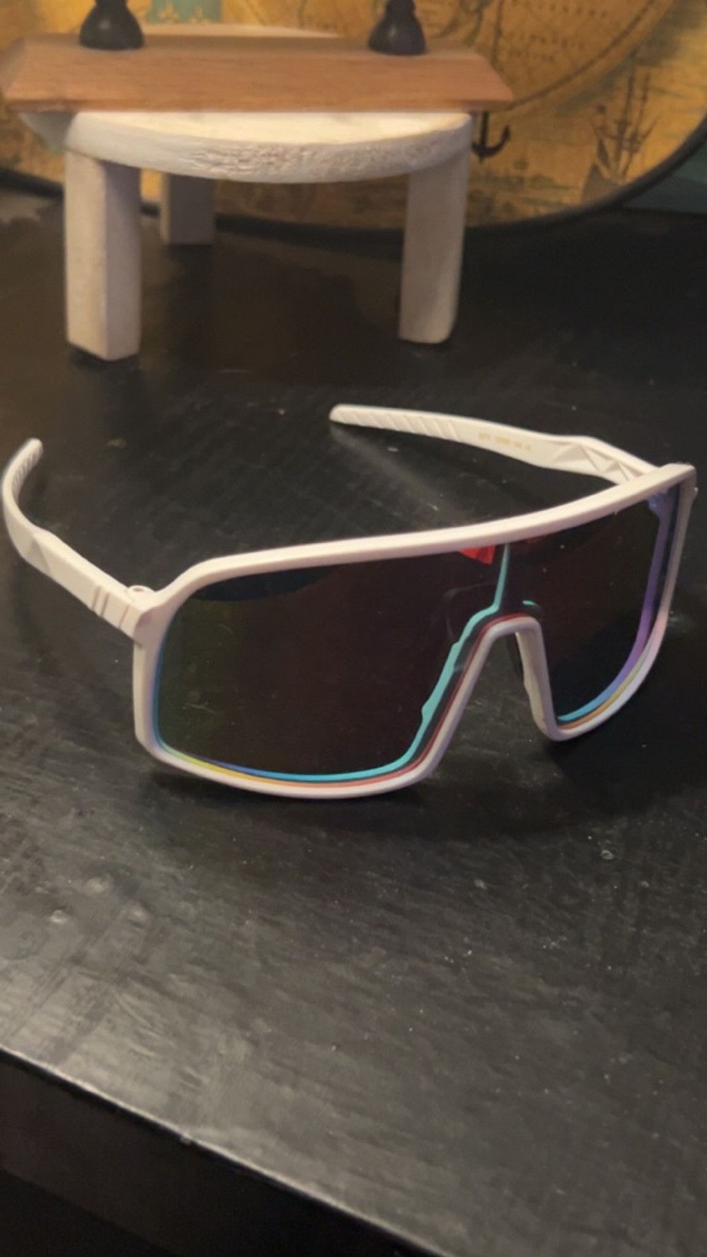 The Unbranded Brand Men's Unbranded Sunglasses One Size White Multicolor Size ONE SIZE - 2 Thumbnail