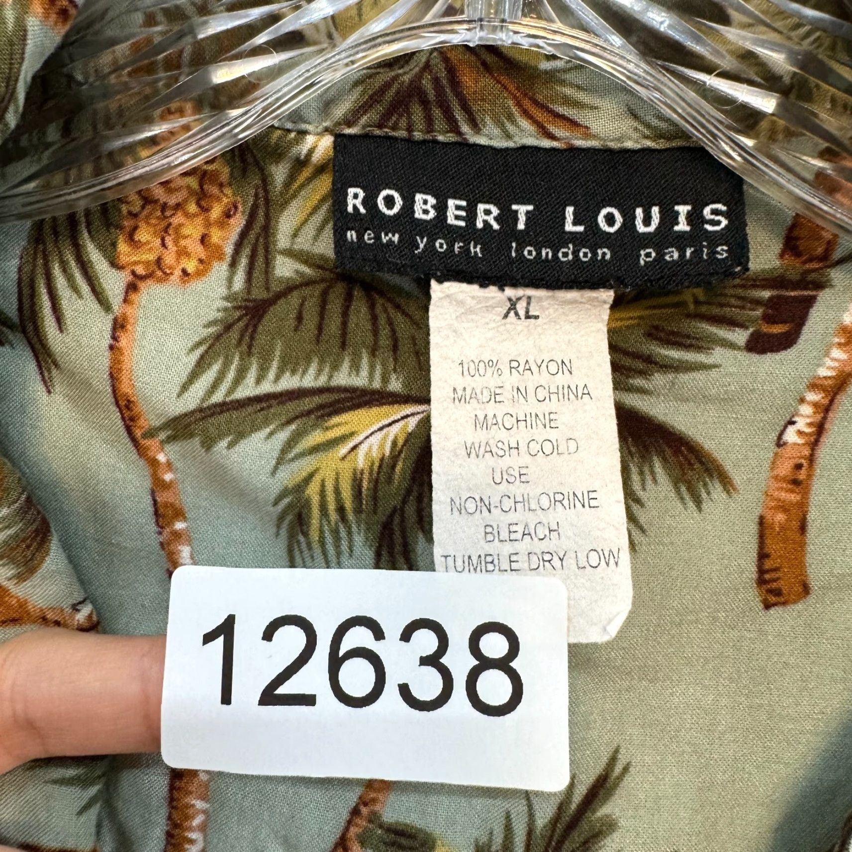 Vintage VINTAGE Robert Louis Hawaiian Button Blouse Shirt XL Womens Palm Trees Print Size XL / US 12-14 / IT 48-50 - 7 Thumbnail