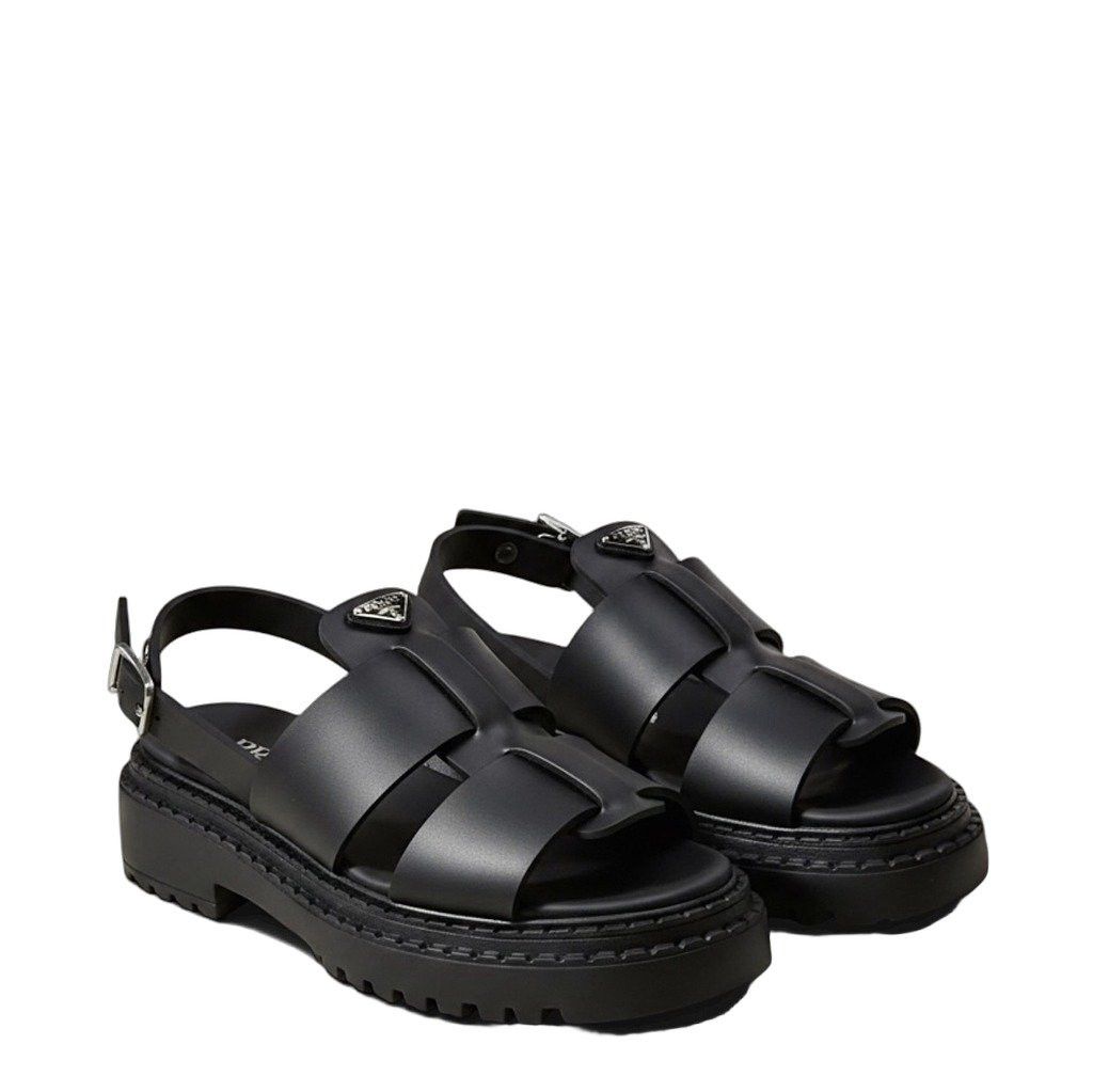 Prada o1B3y1r0526 Monolith Sandals in Black Size US 8 / IT 38 - 1 Thumbnail