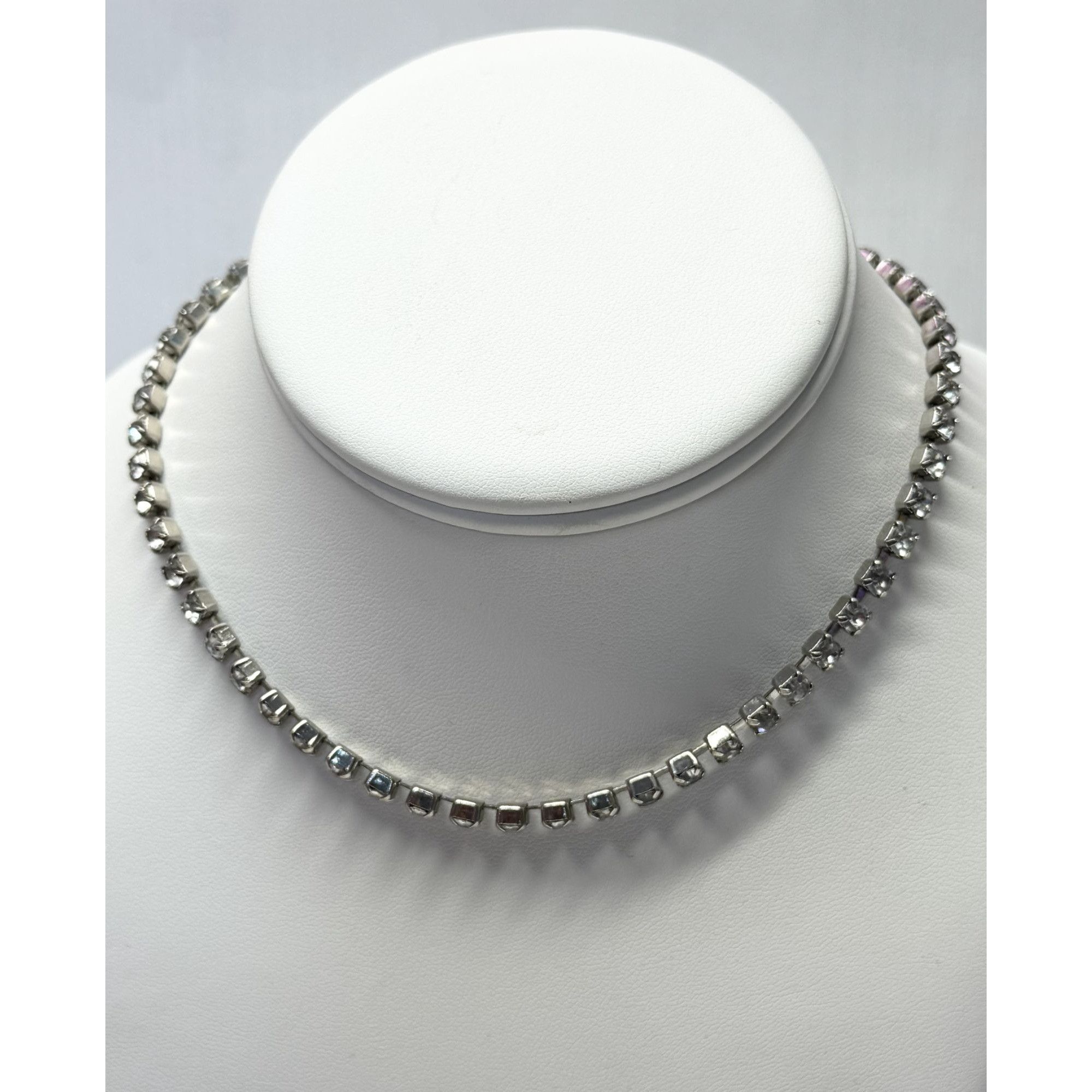 Vintage Vintage rhinestone collar chain necklace Size ONE SIZE - 2 Thumbnail