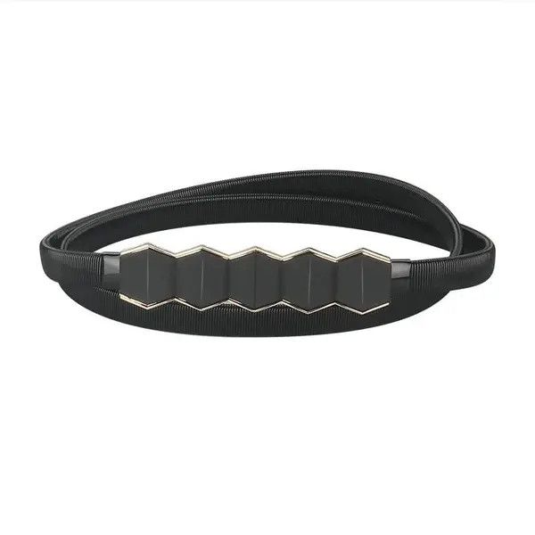 Vintage Y2k Black Elastic Belt Size ONE SIZE - 3 Thumbnail