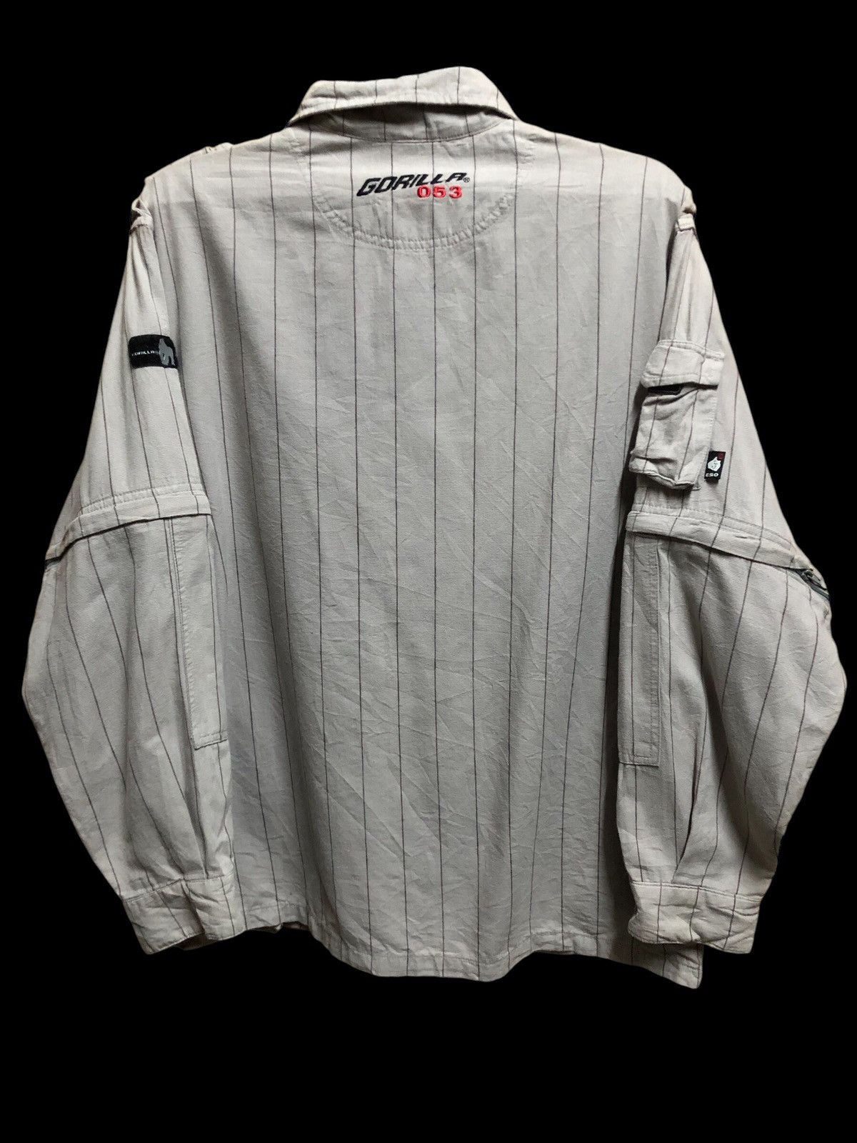 Other Gorilla Removable Sleeve Stripe Button Ups Jacket Size US M / EU 48-50 / 2 - 2 Thumbnail