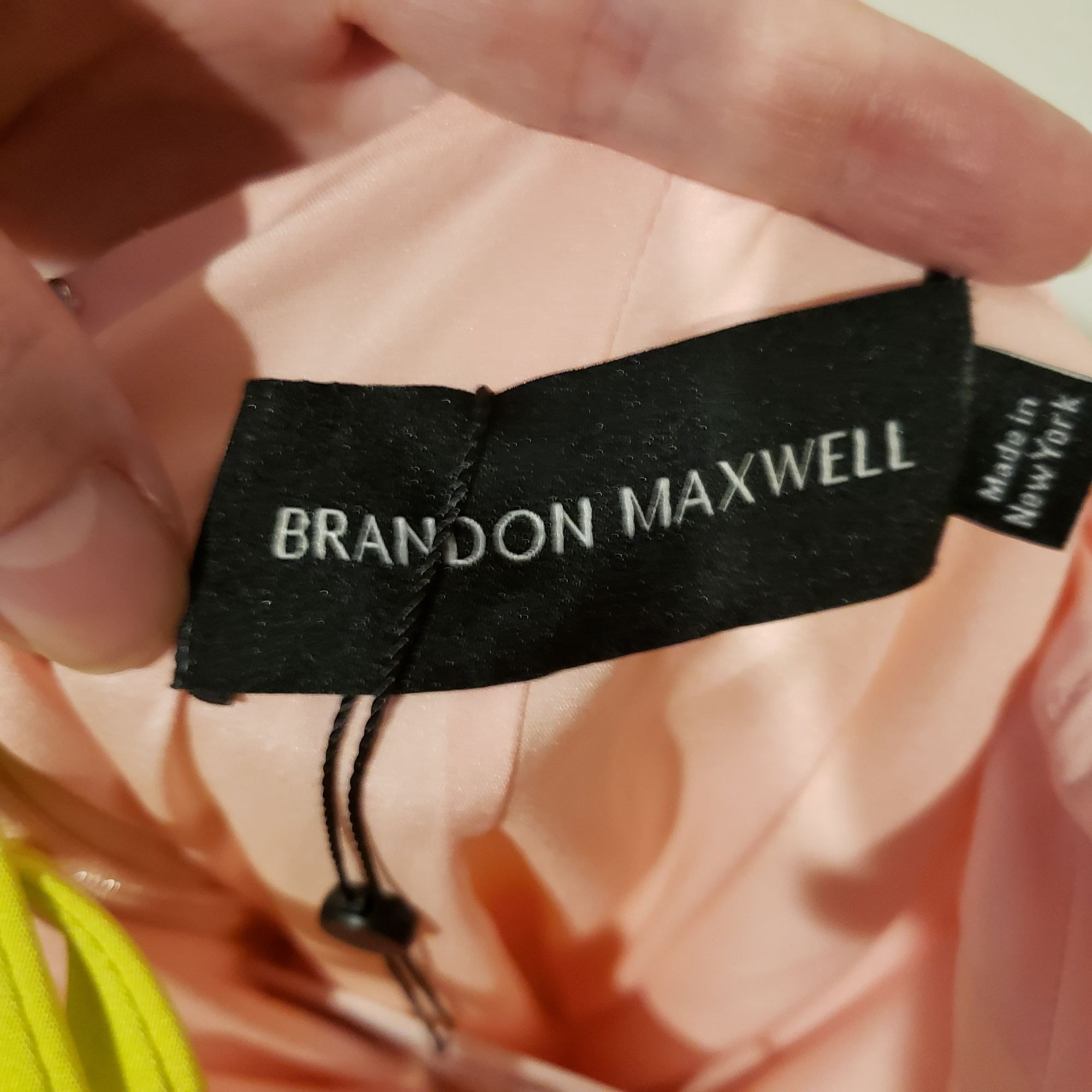 Brandon Maxwell NEW Brandon Maxwell Backless Maxi Slip Dress Pink Yellow Str Size XS / US 0-2 / IT 36-38 - 9 Thumbnail