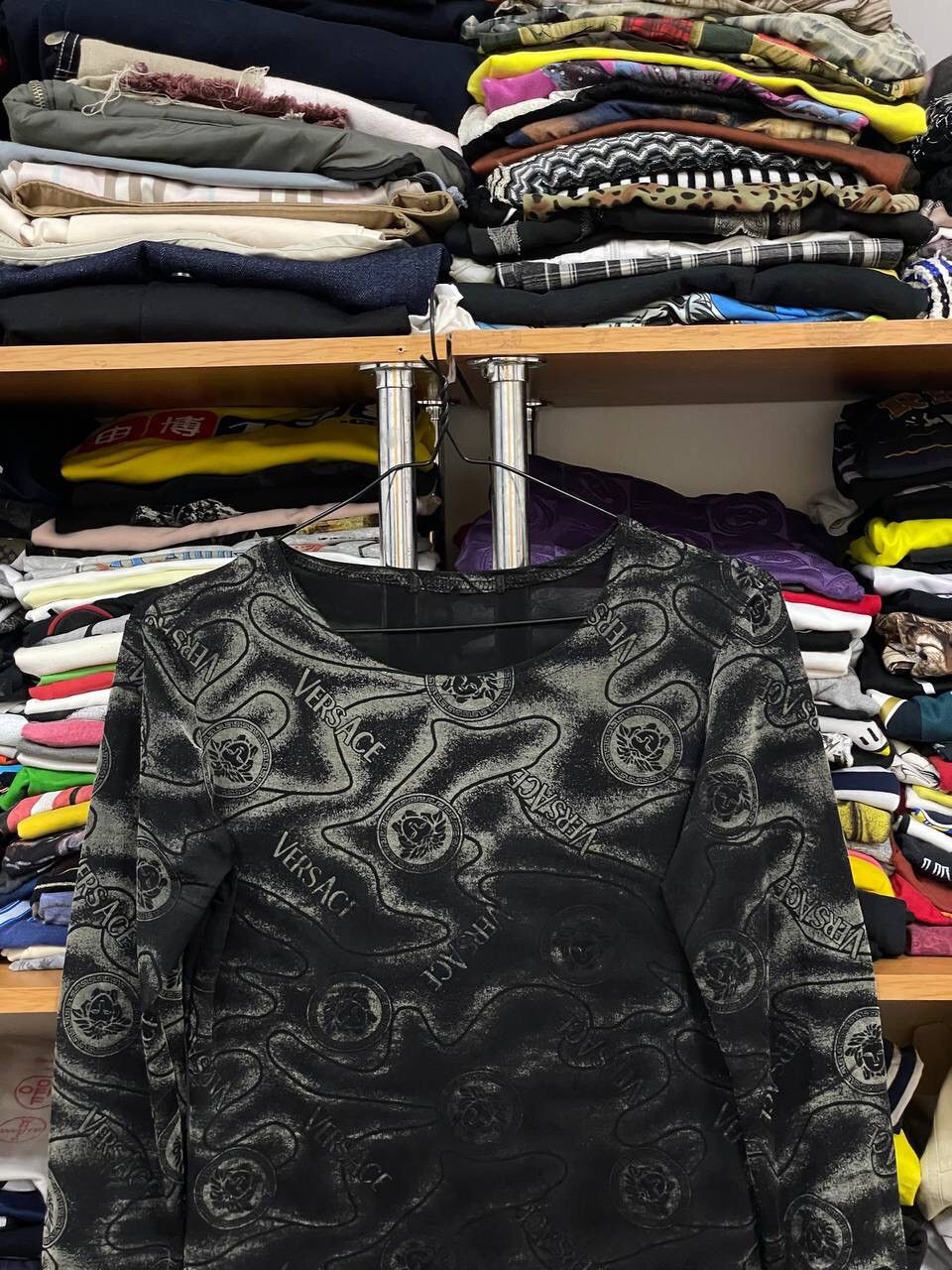 Vintage Vintage Versace avant garde Y2K Monogram long sleeve Size M / US 6-8 / IT 42-44 - 2 Thumbnail
