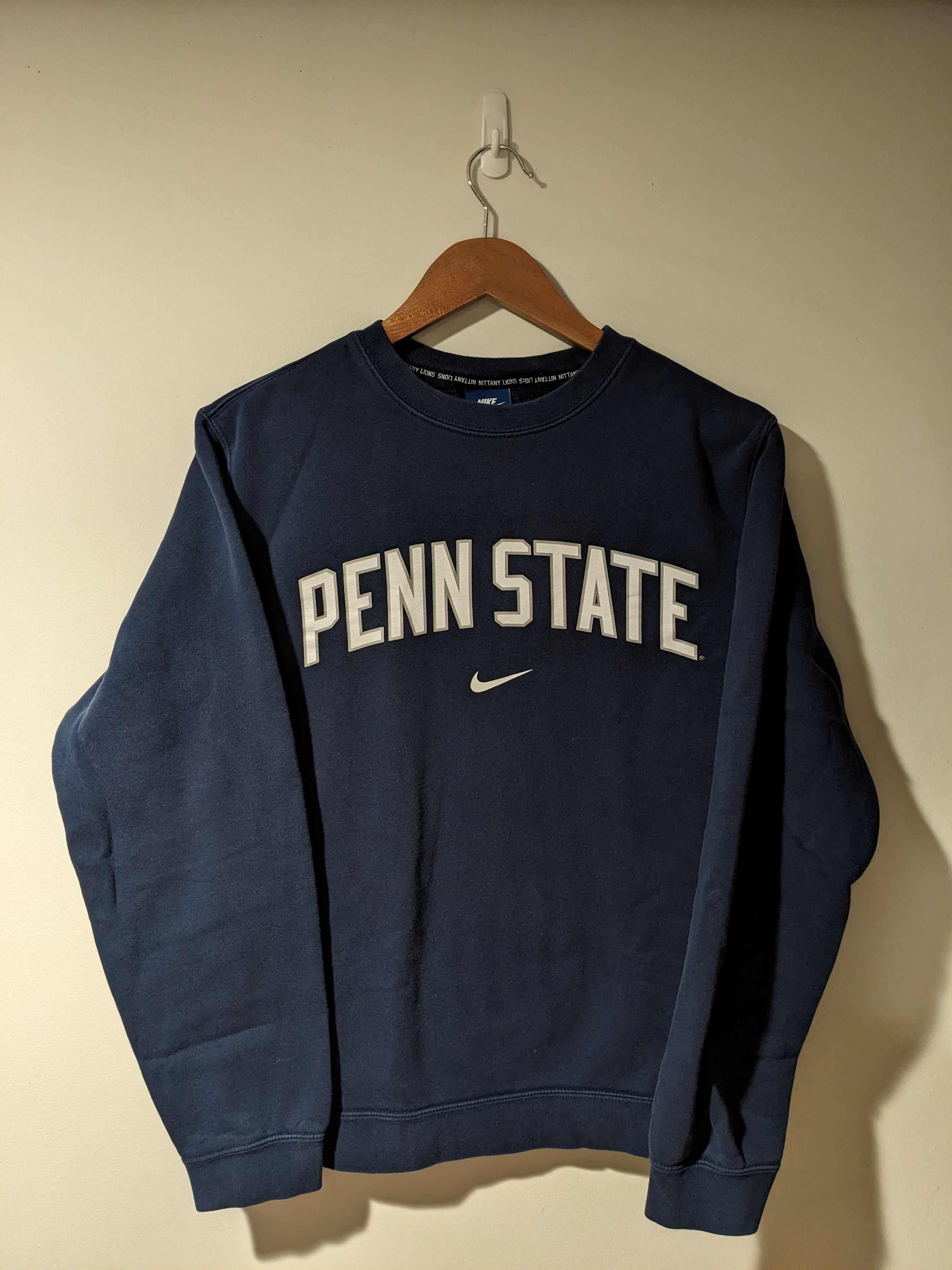 Vintage on sale Nike Center Check Swoosh Penn State University Crewneck