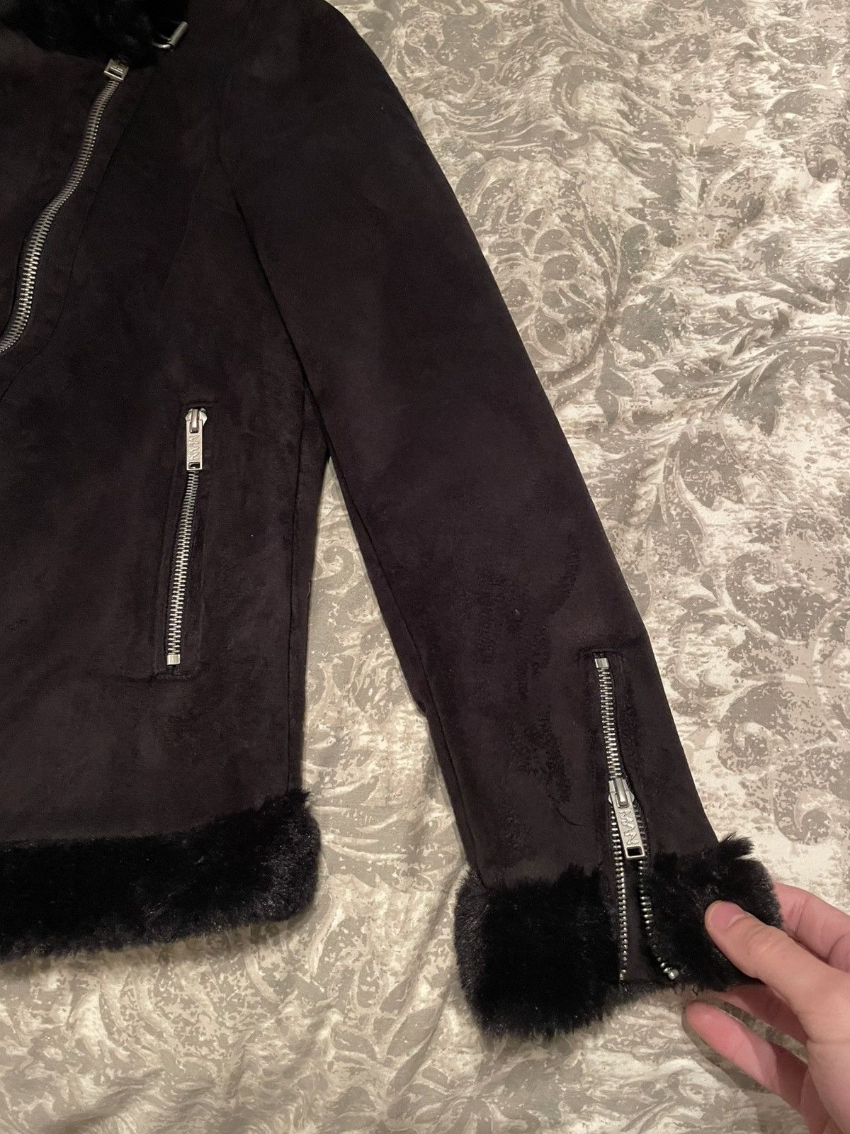 Vintage Suede & Fur faux heavy jacket Size US M / EU 48-50 / 2 - 3 Thumbnail